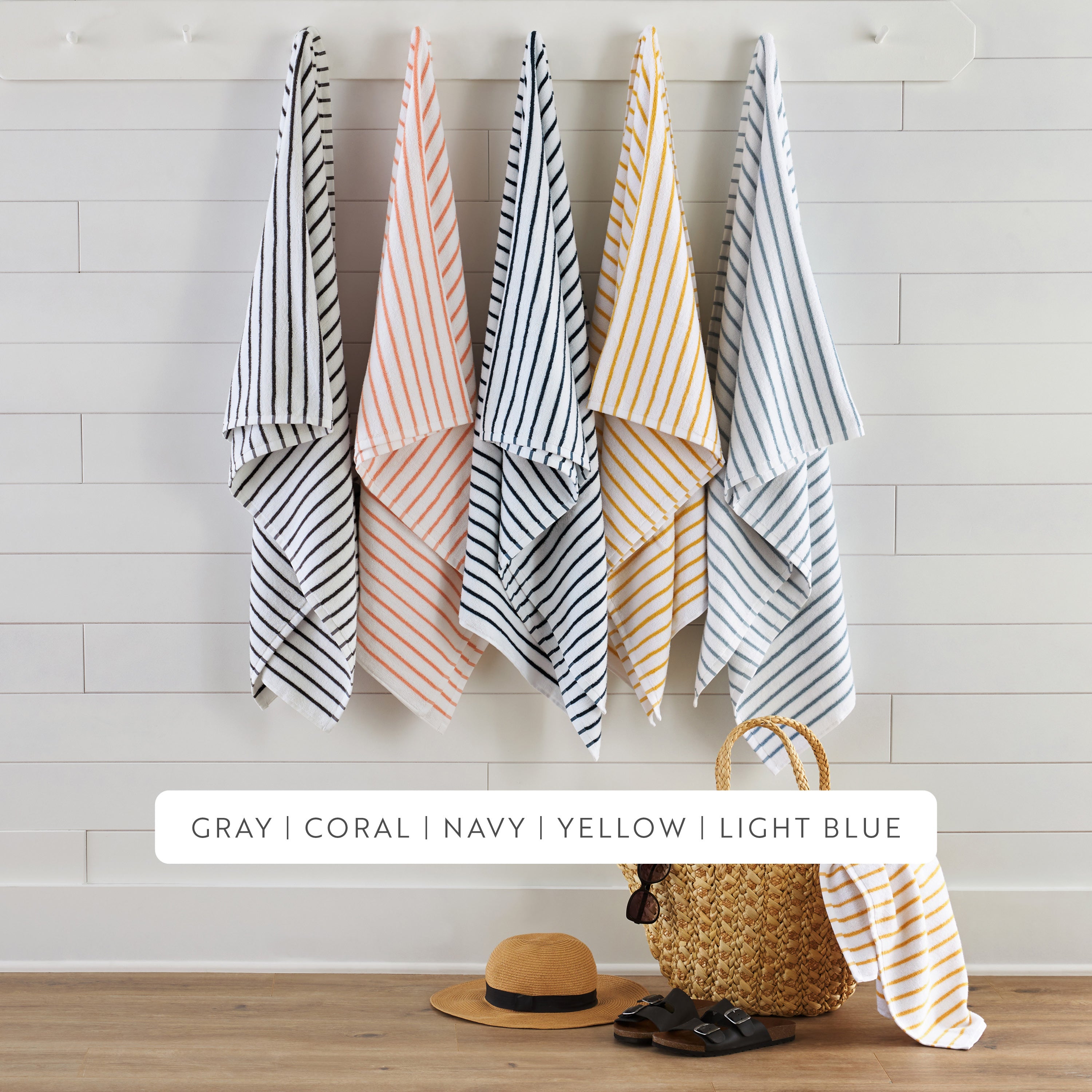 100% Cotton Stripe Cabana Towels