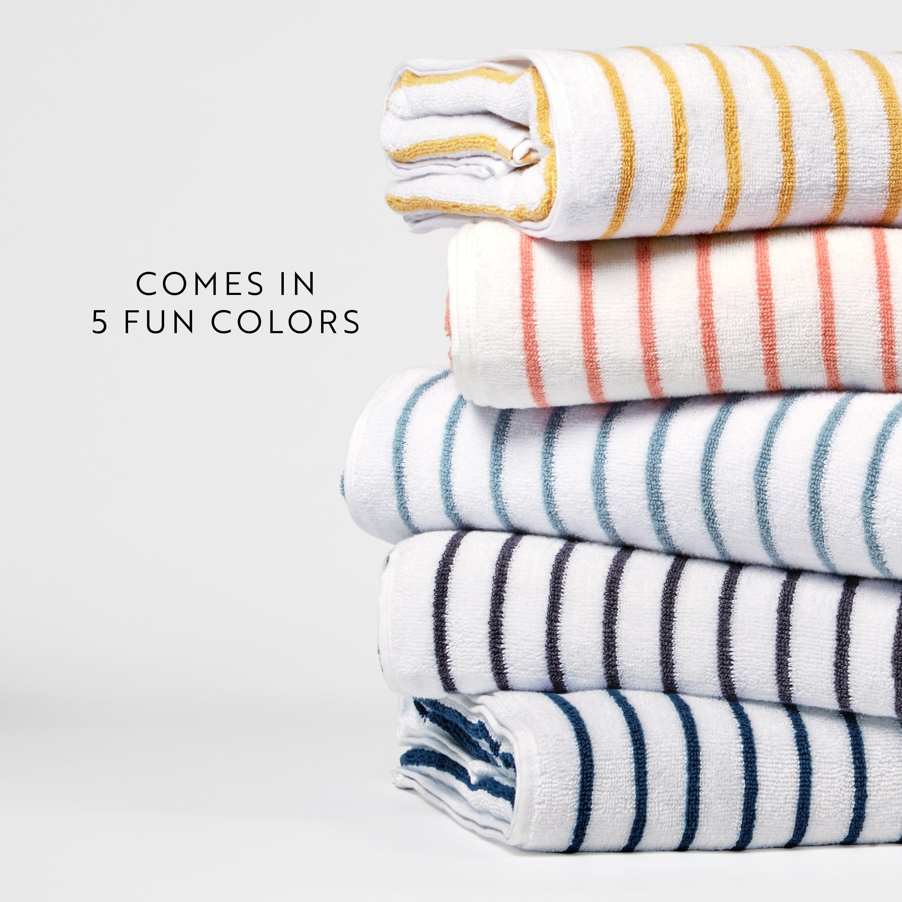 100% Cotton Stripe Cabana Towels