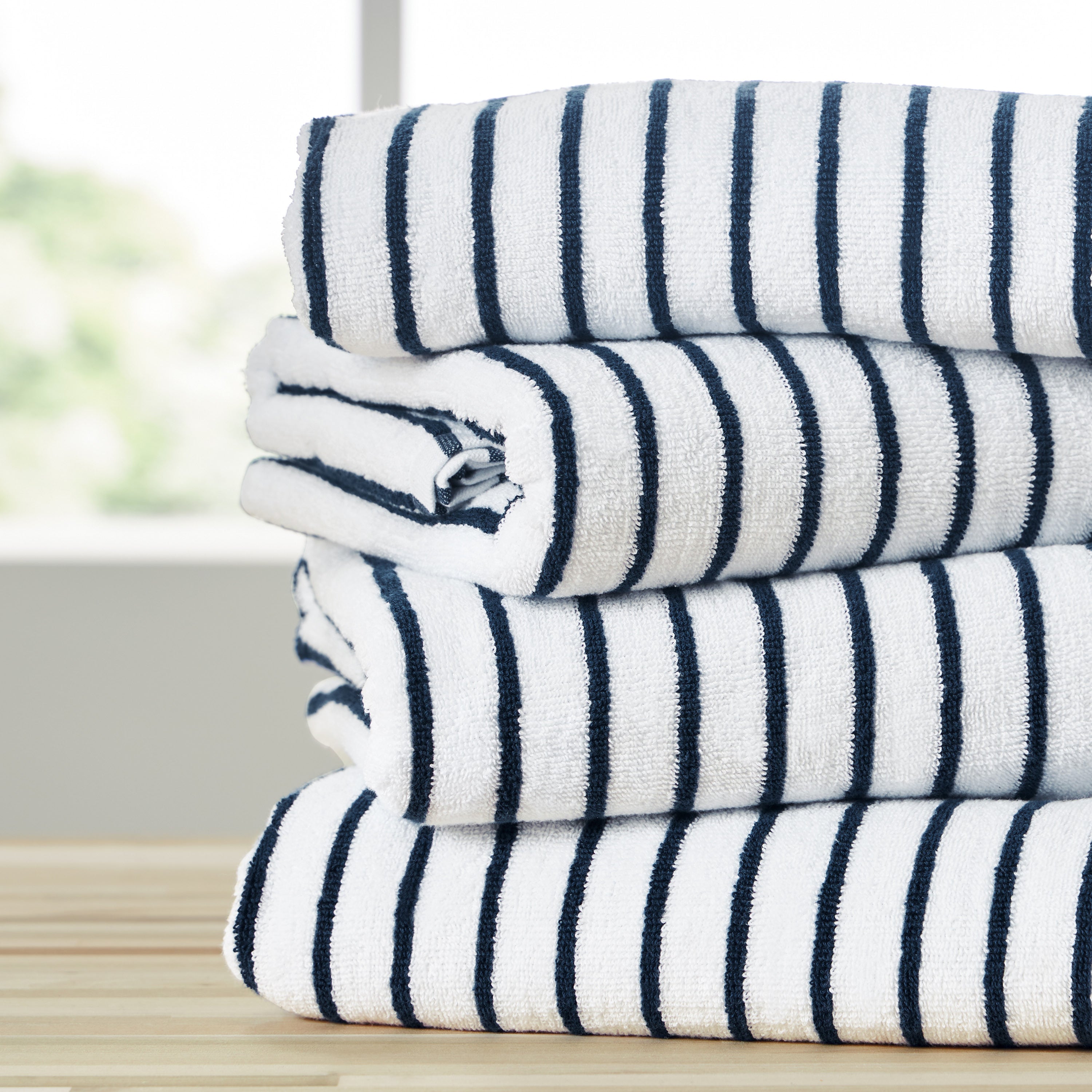 100% Cotton Stripe Cabana Towels