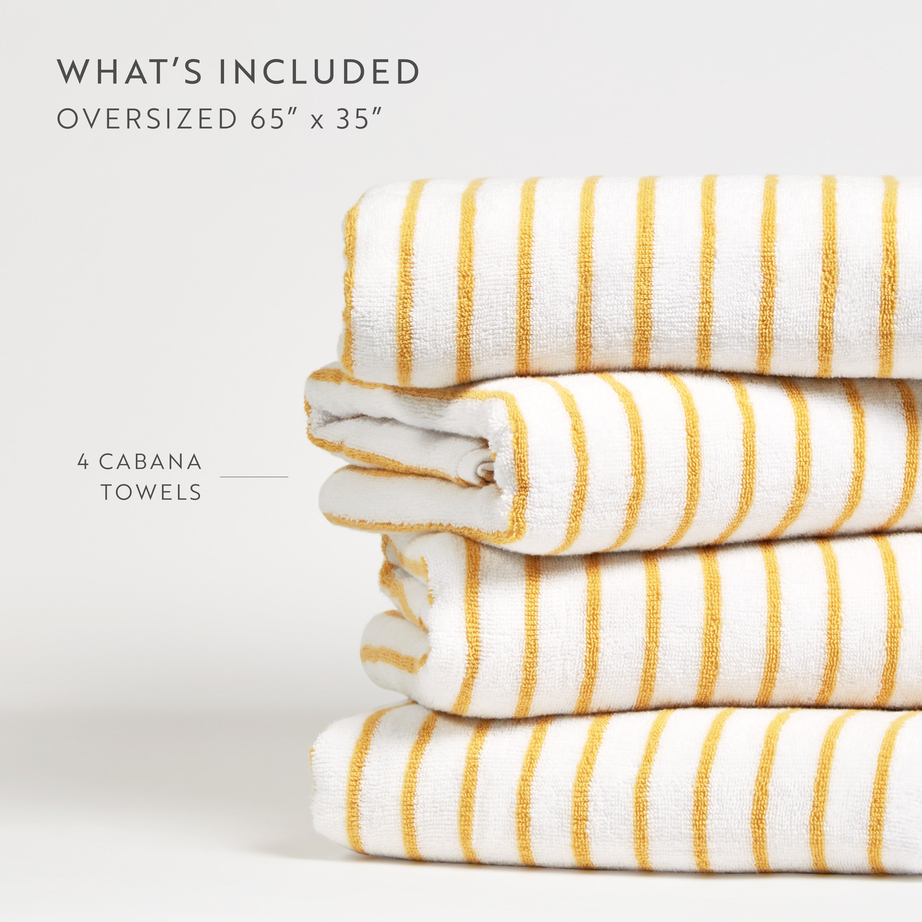 100% Cotton Stripe Cabana Towels