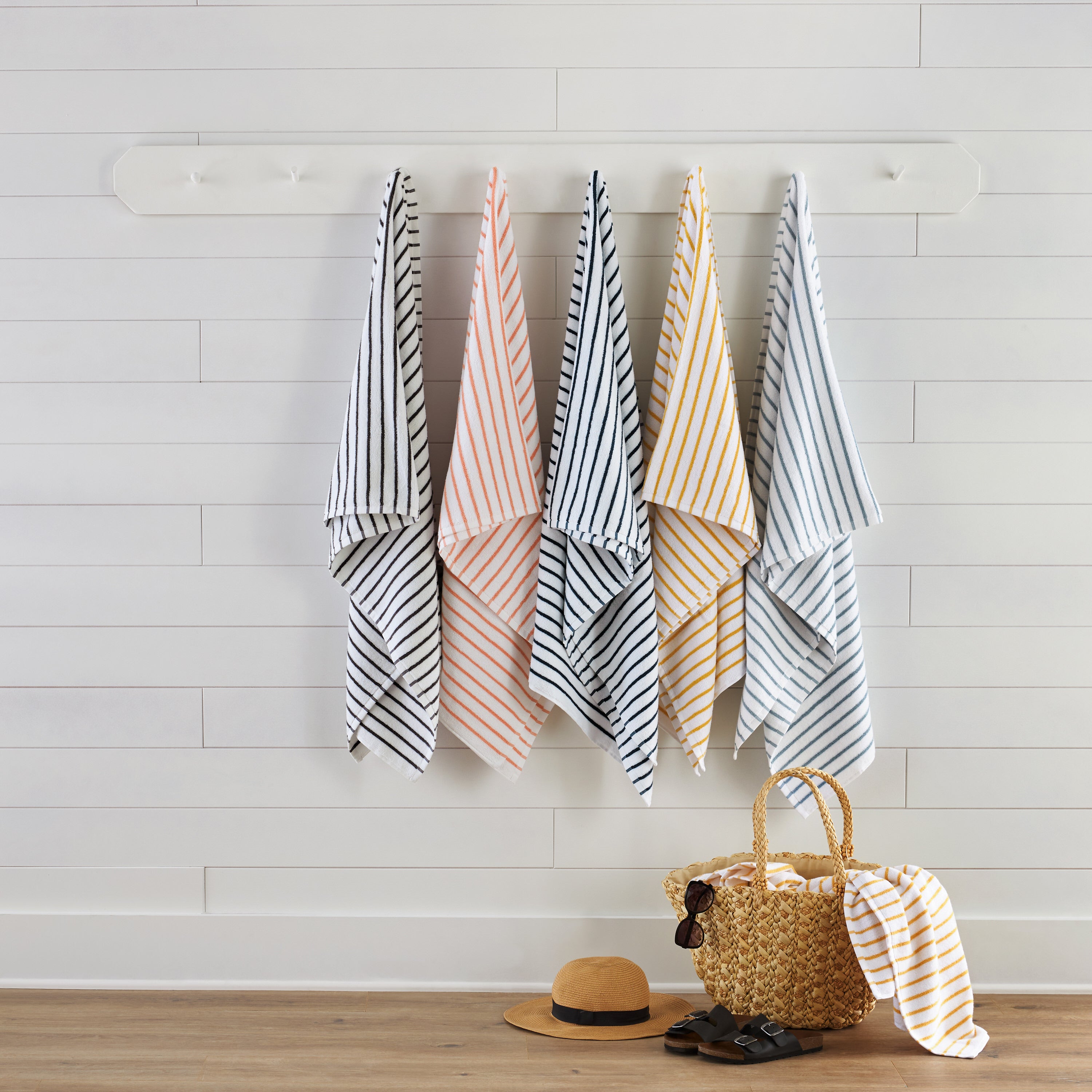 100% Cotton Stripe Cabana Towels