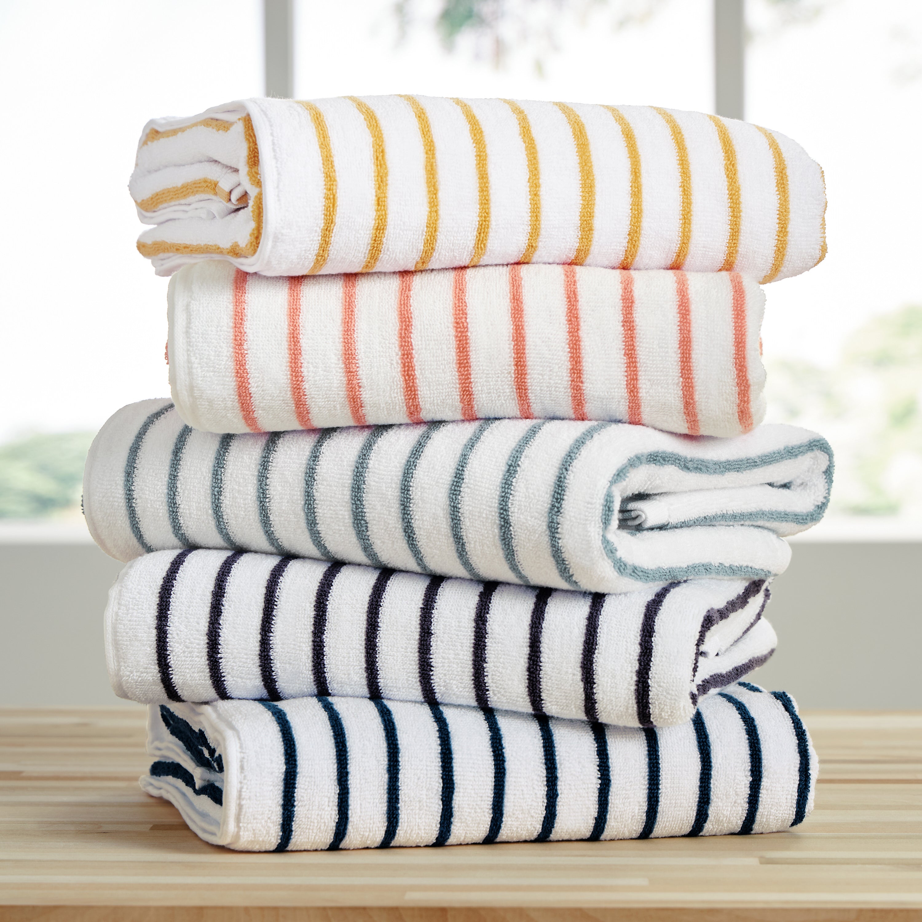 100% Cotton Stripe Cabana Towels