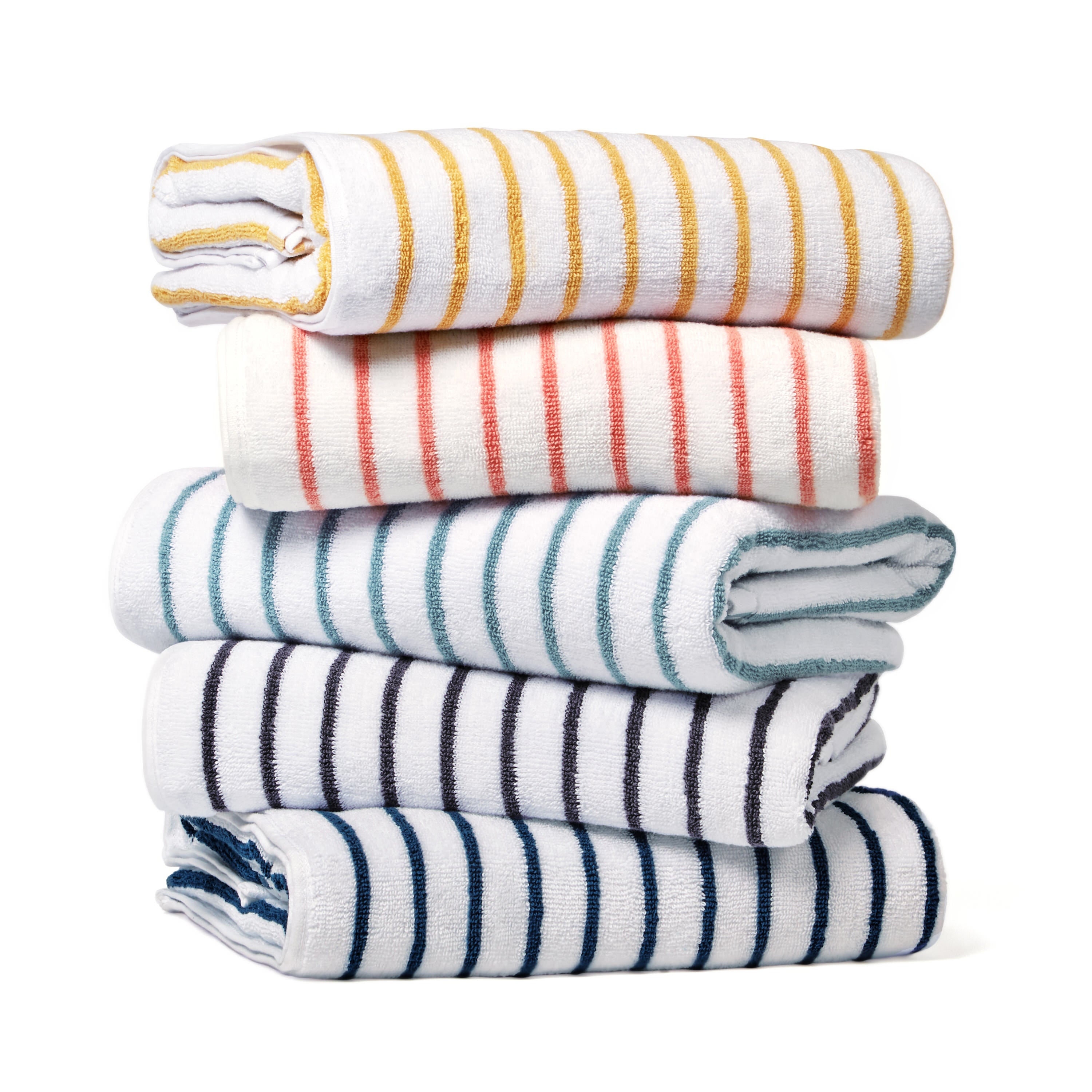 100% Cotton Stripe Cabana Towels