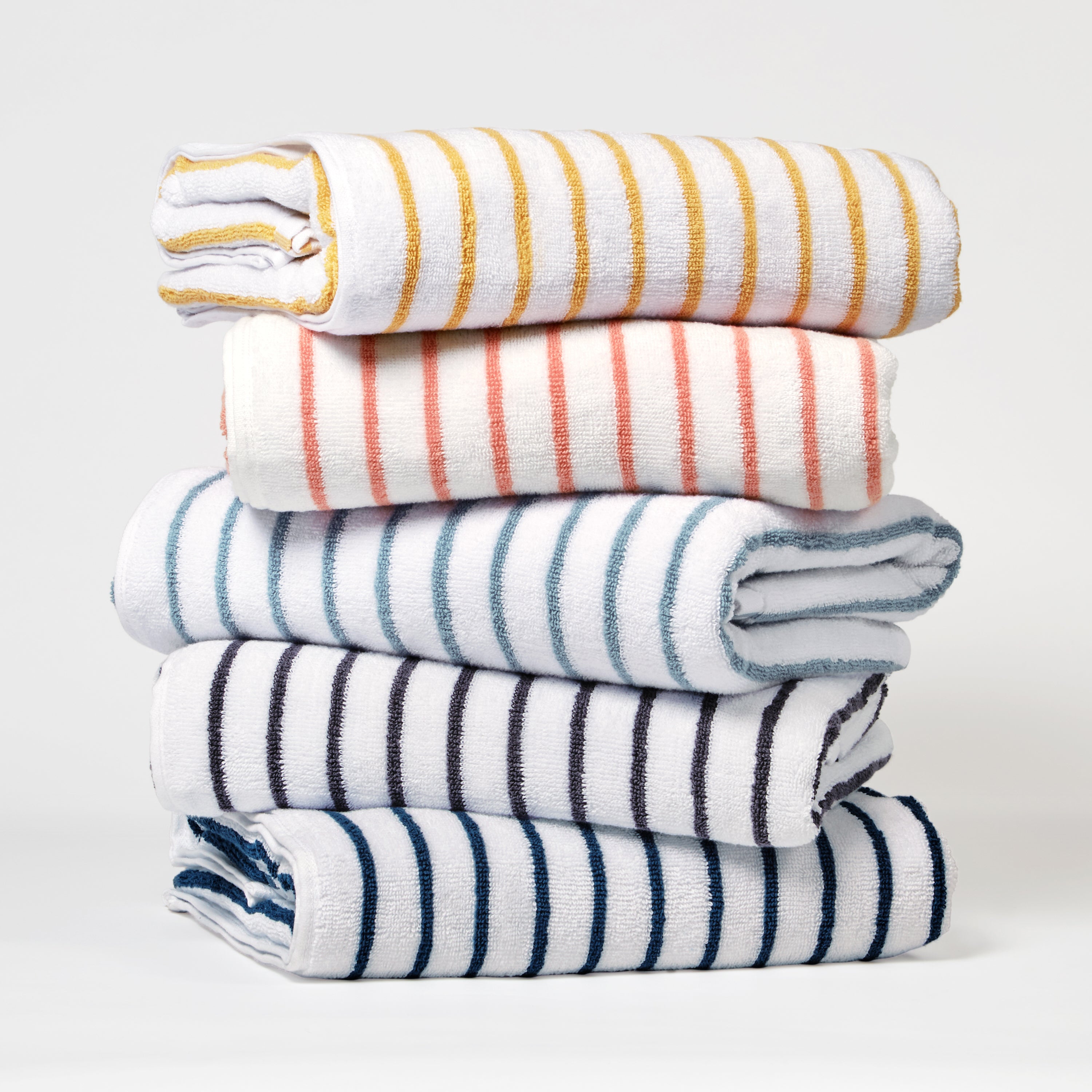 100% Cotton Stripe Cabana Towels