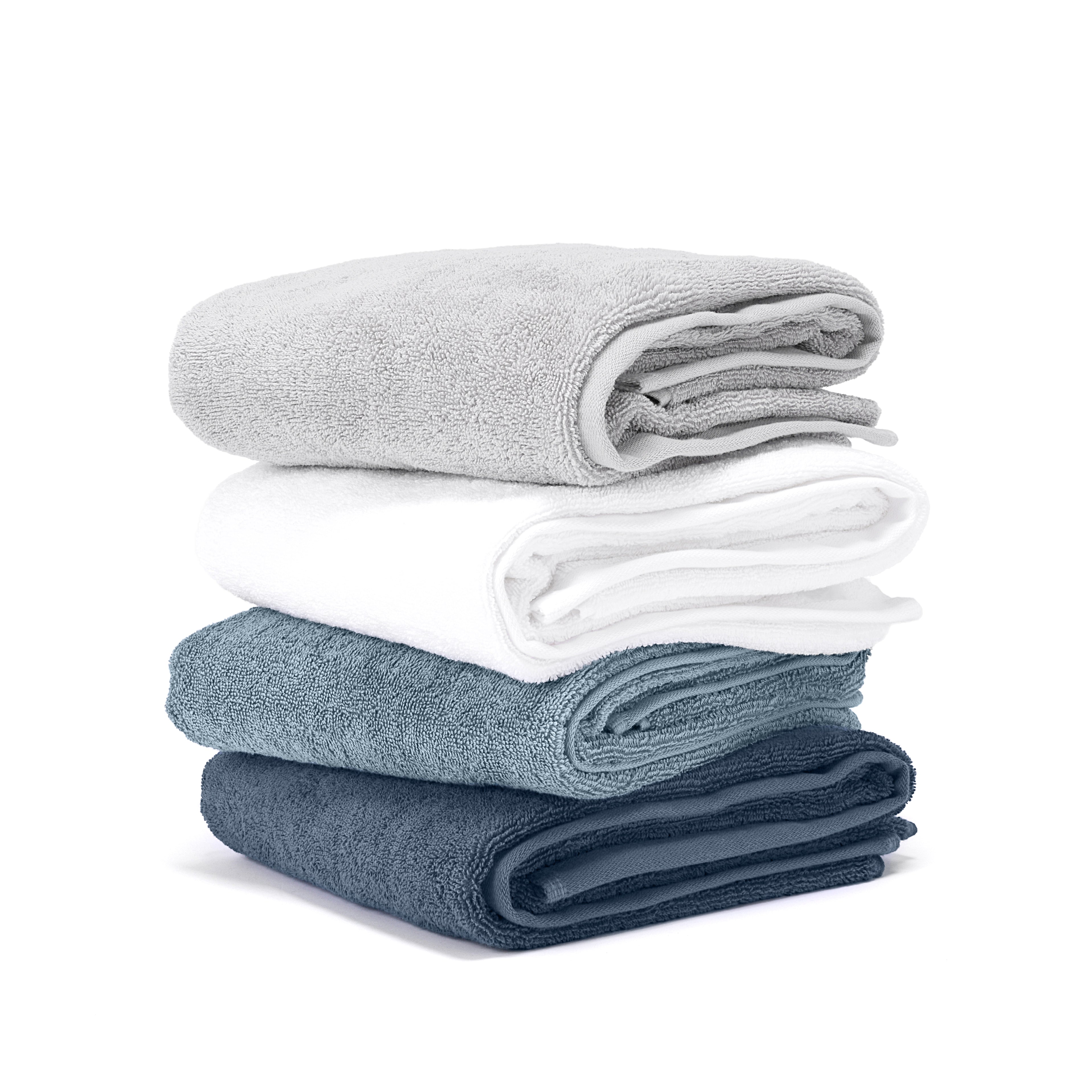 4-Piece Hotel-Quality 100% Bath Towel Set