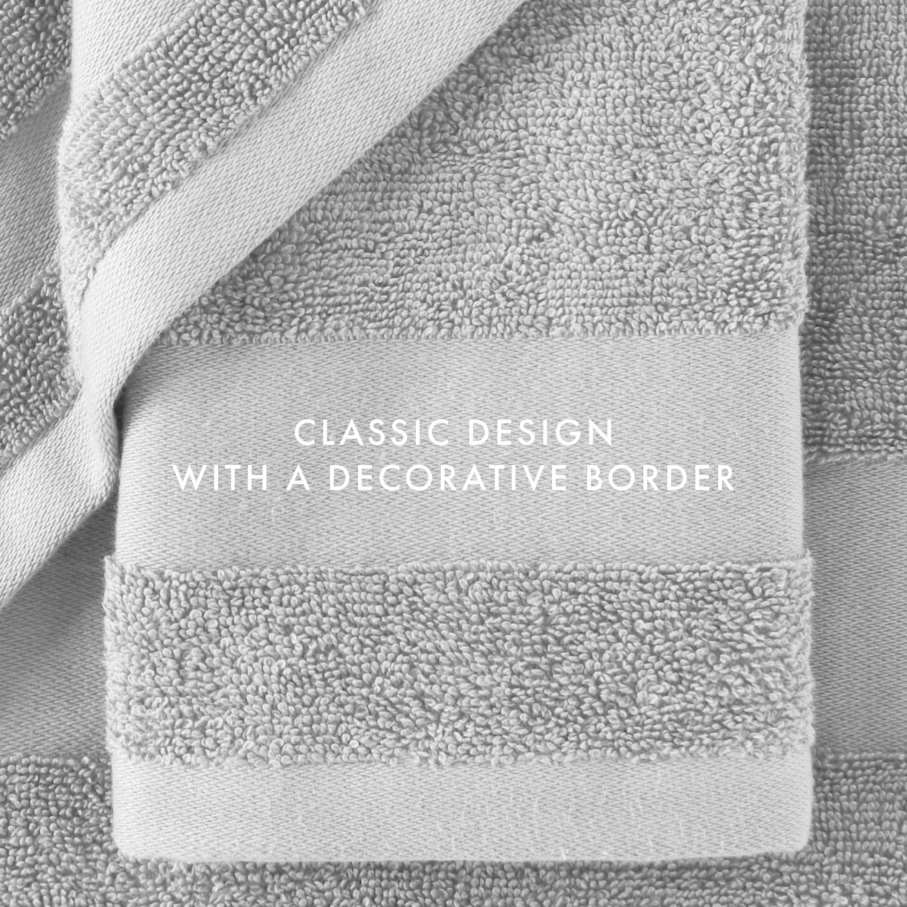 6-Piece Hotel-Quality 100% Cotton Bath Towel Set