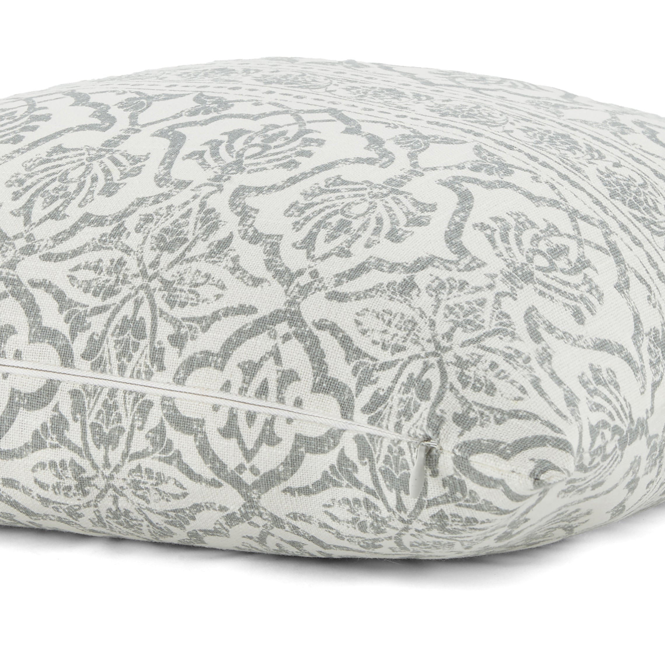 Antique Floral Elegant Cotton Decor Throw Pillow Cover