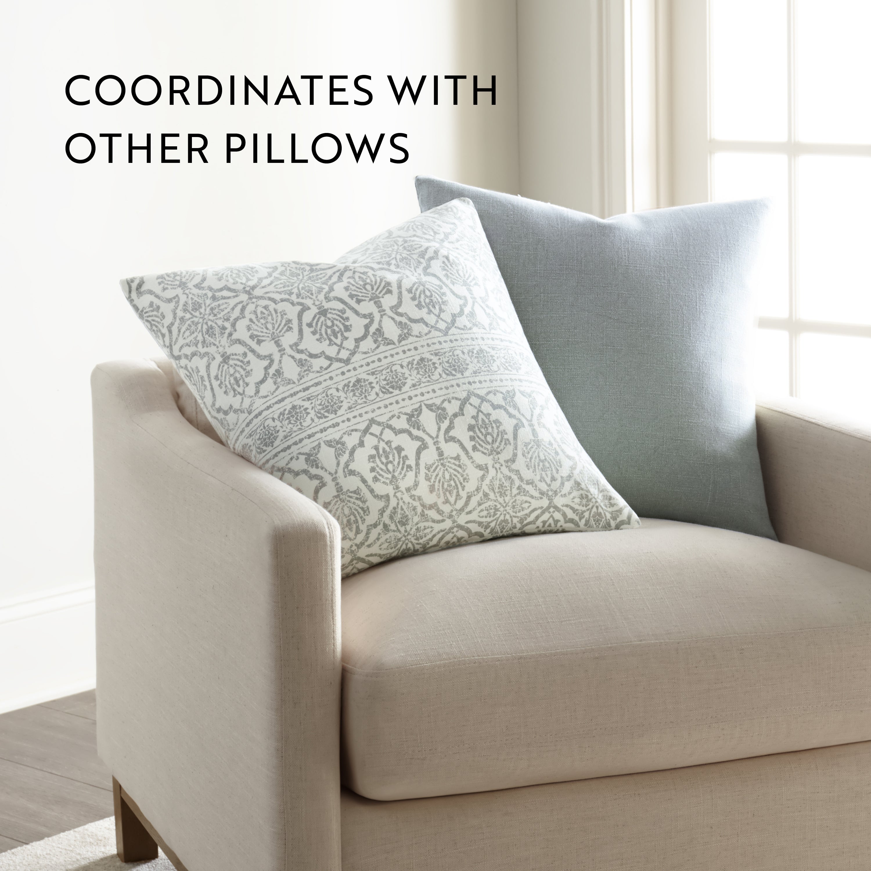 Antique Floral Elegant Cotton Decor Throw Pillow Cover