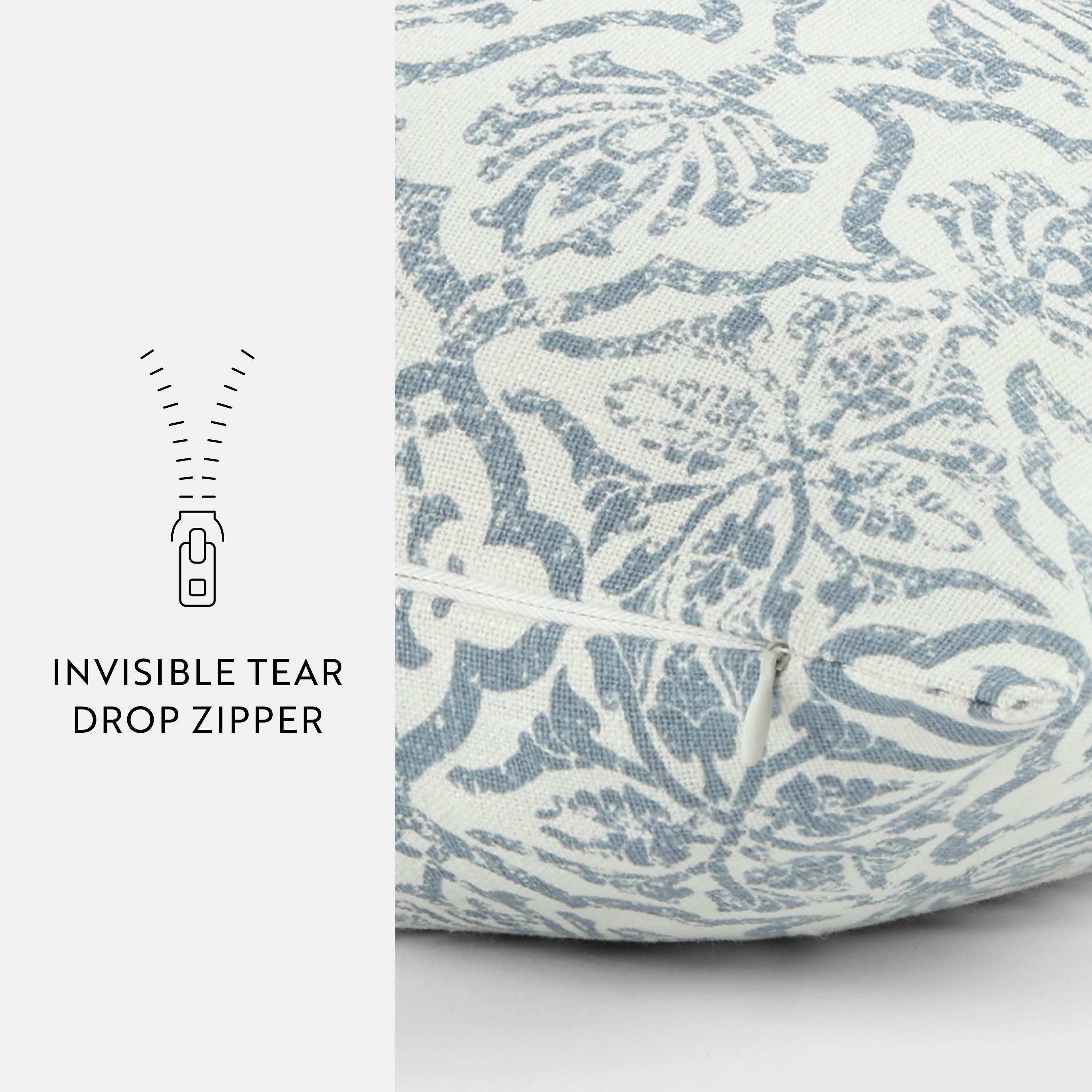 Antique Floral Elegant Cotton Decor Throw Pillow Cover