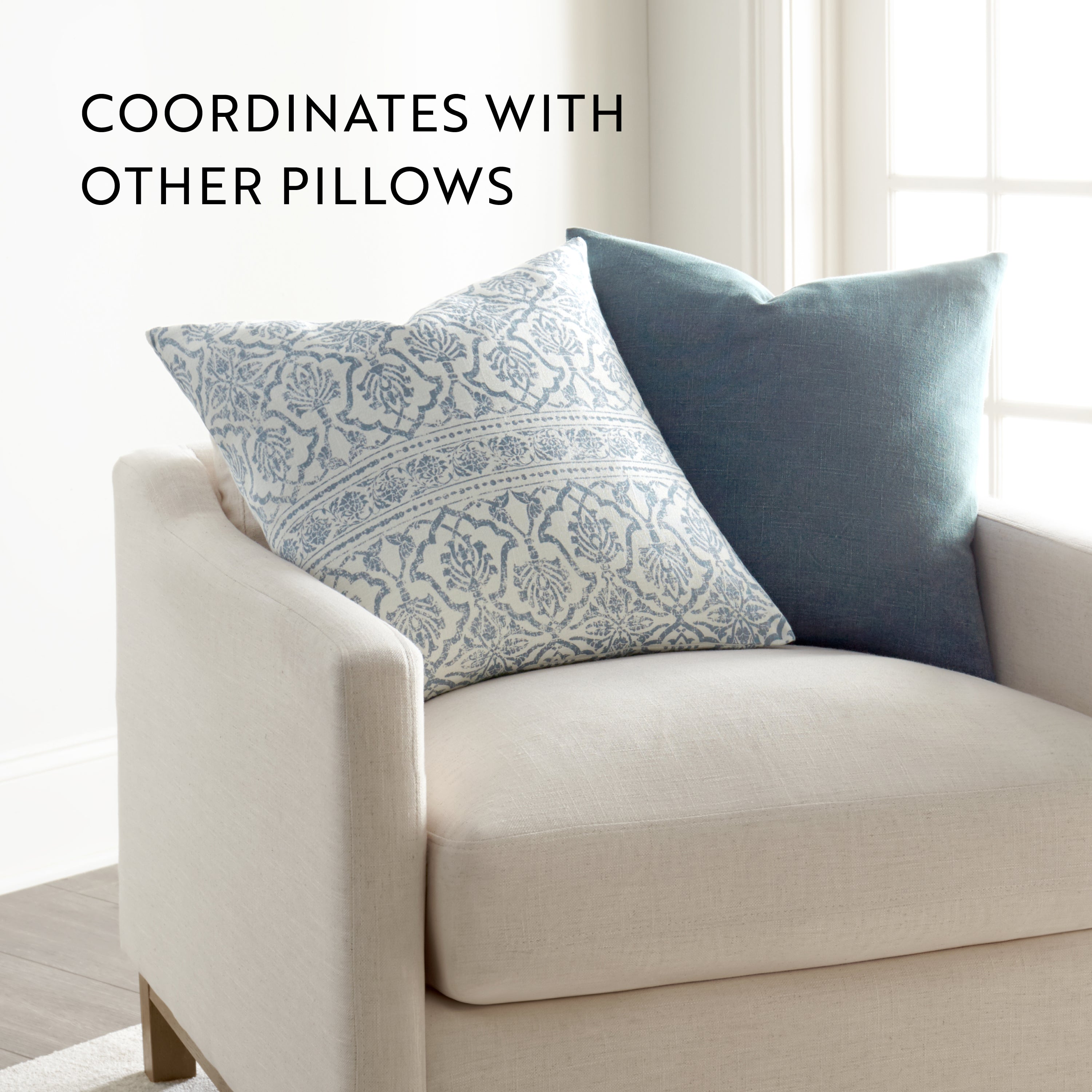 Antique Floral Elegant Cotton Decor Throw Pillow Cover