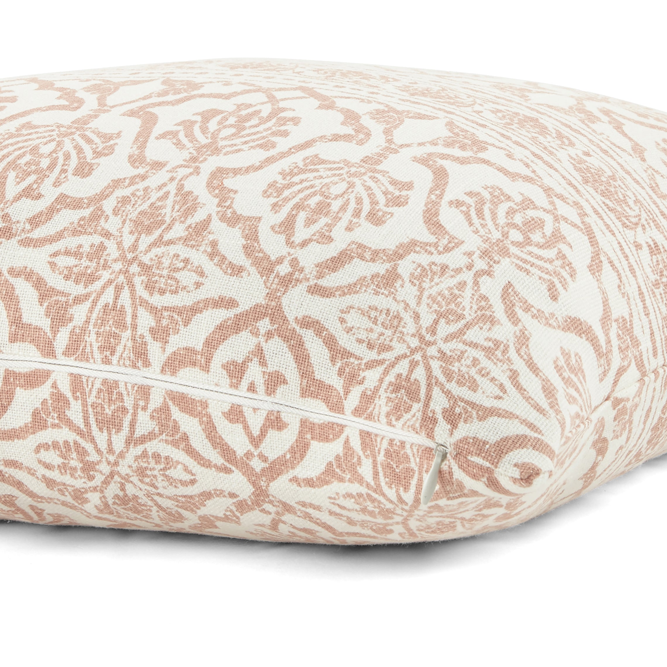 Antique Floral Elegant Cotton Decor Throw Pillow Cover