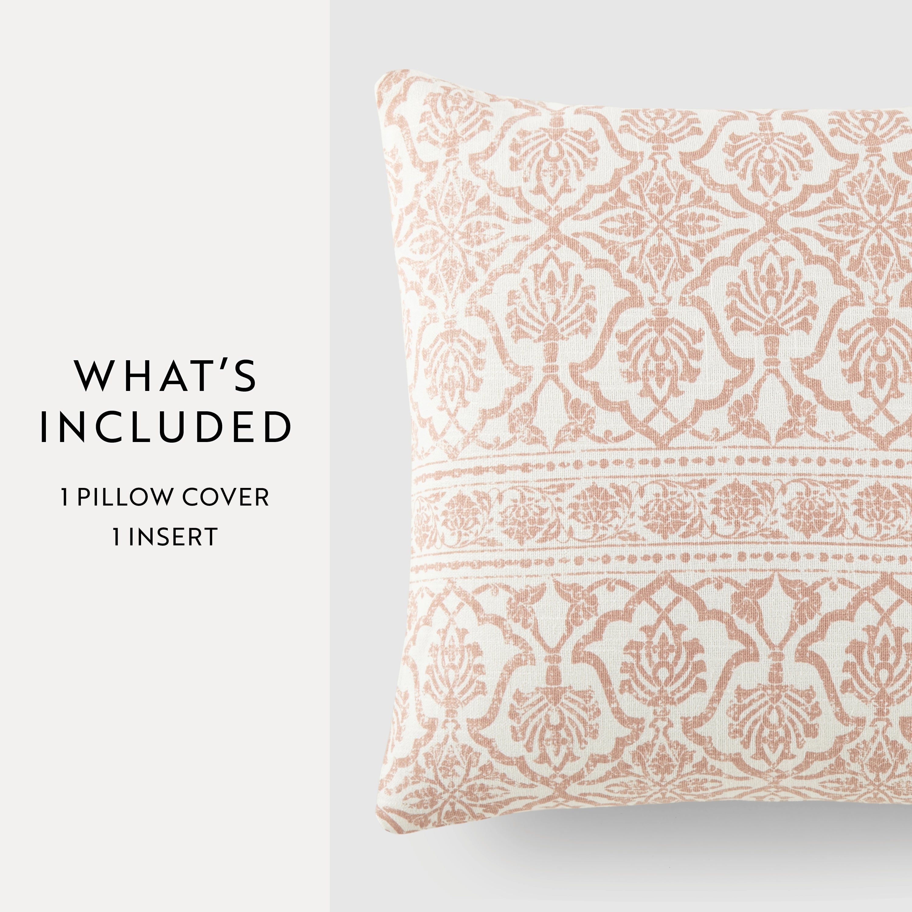 Antique Floral Elegant Cotton Decor Throw Pillow Cover