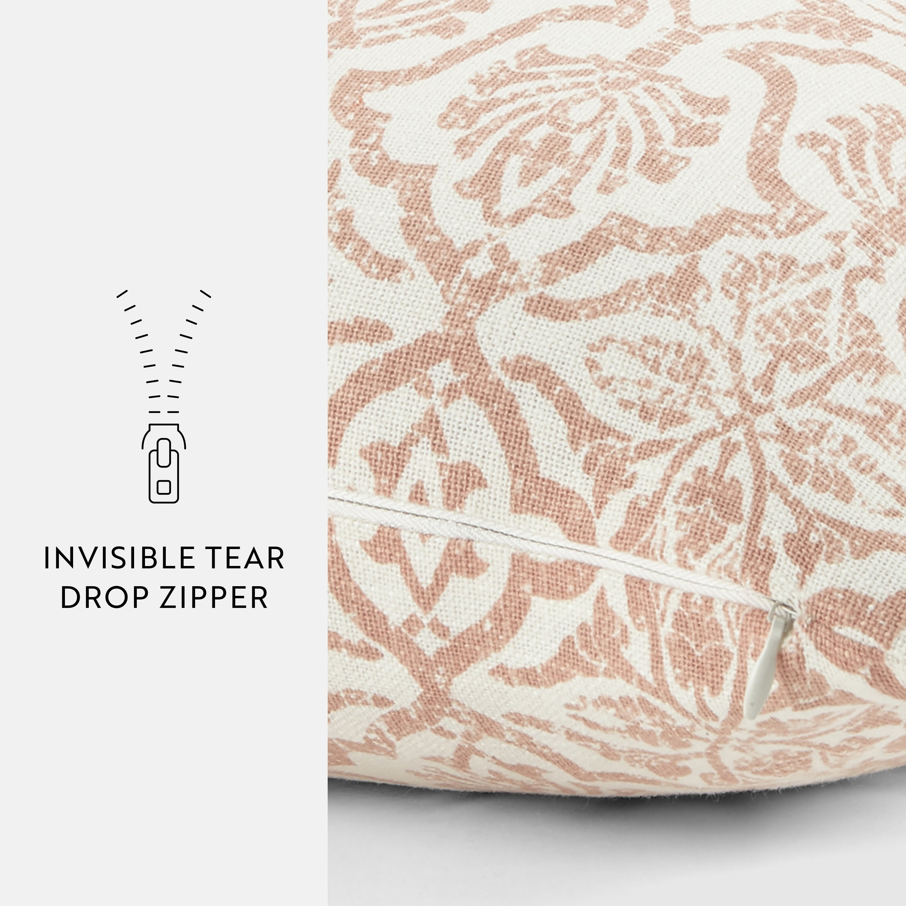 Antique Floral Elegant Cotton Decor Throw Pillow Cover