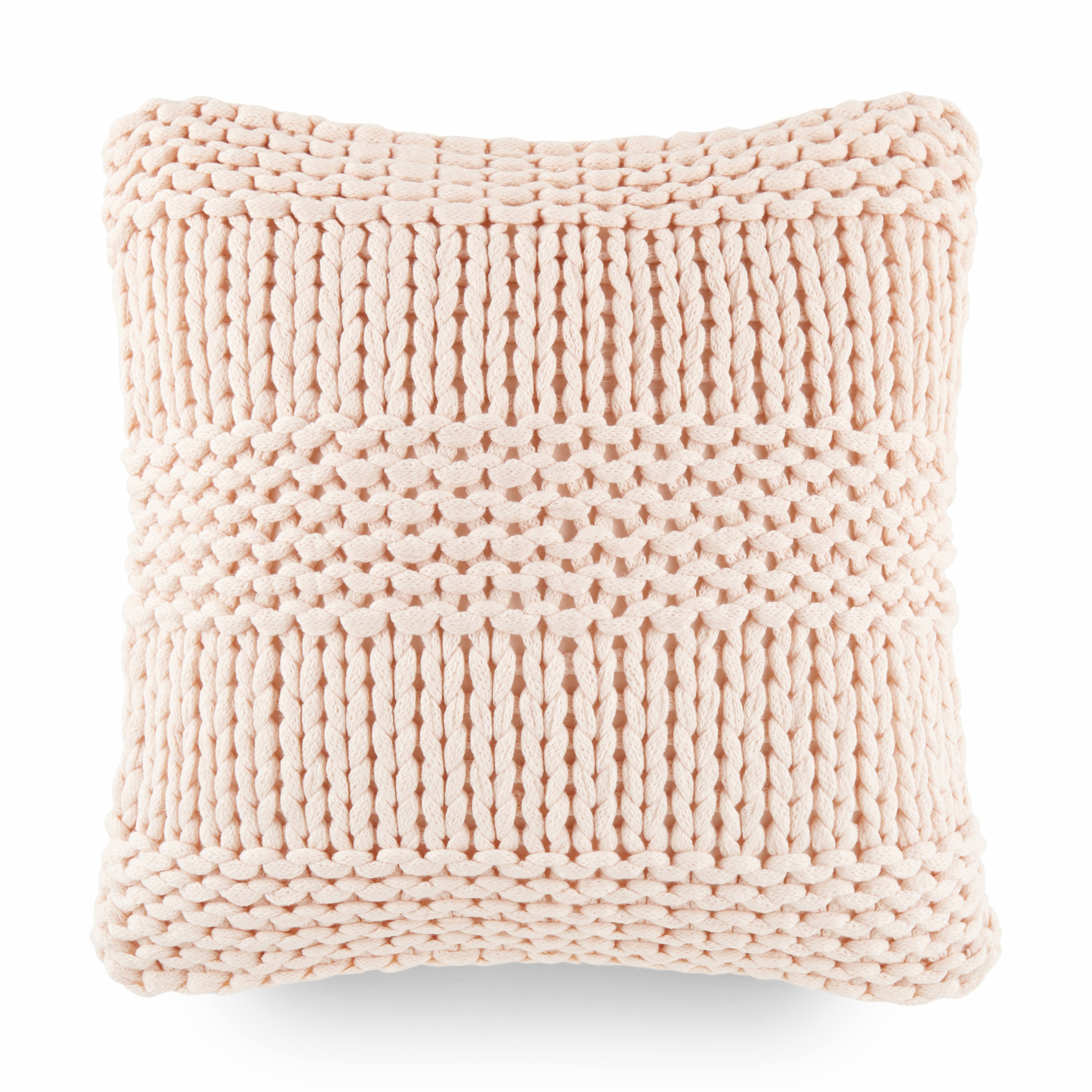 Cozy Chunky Knit Acrylic Decor Throw Pillow Cover
