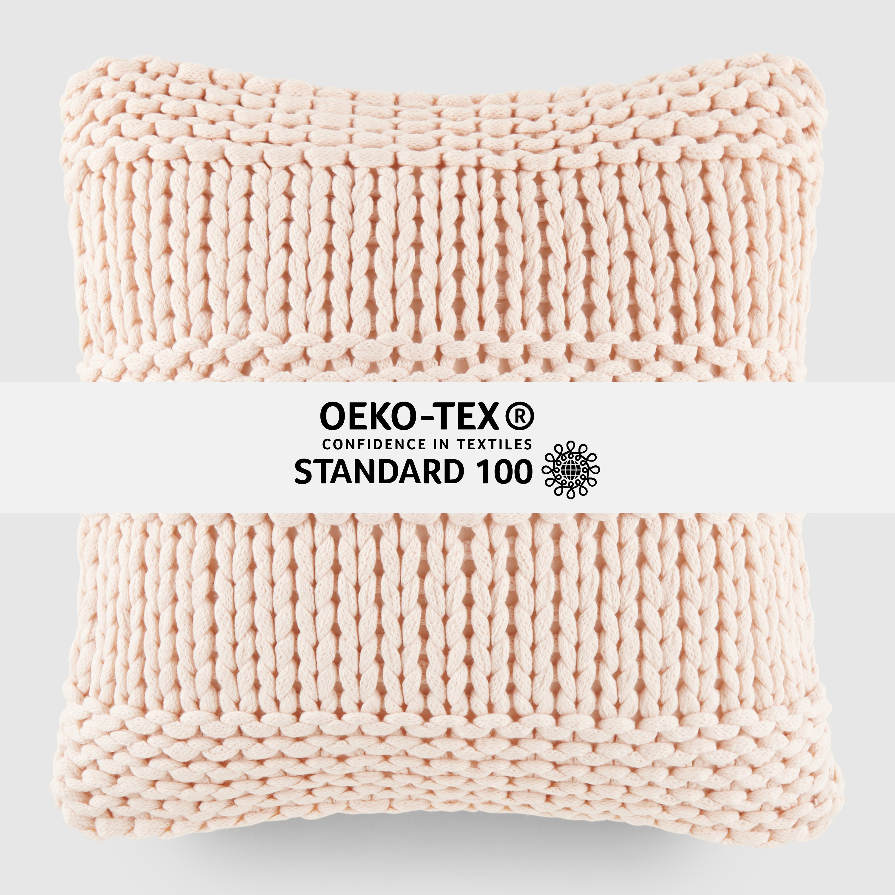 Cozy Chunky Knit Acrylic Decor Throw Pillow Cover