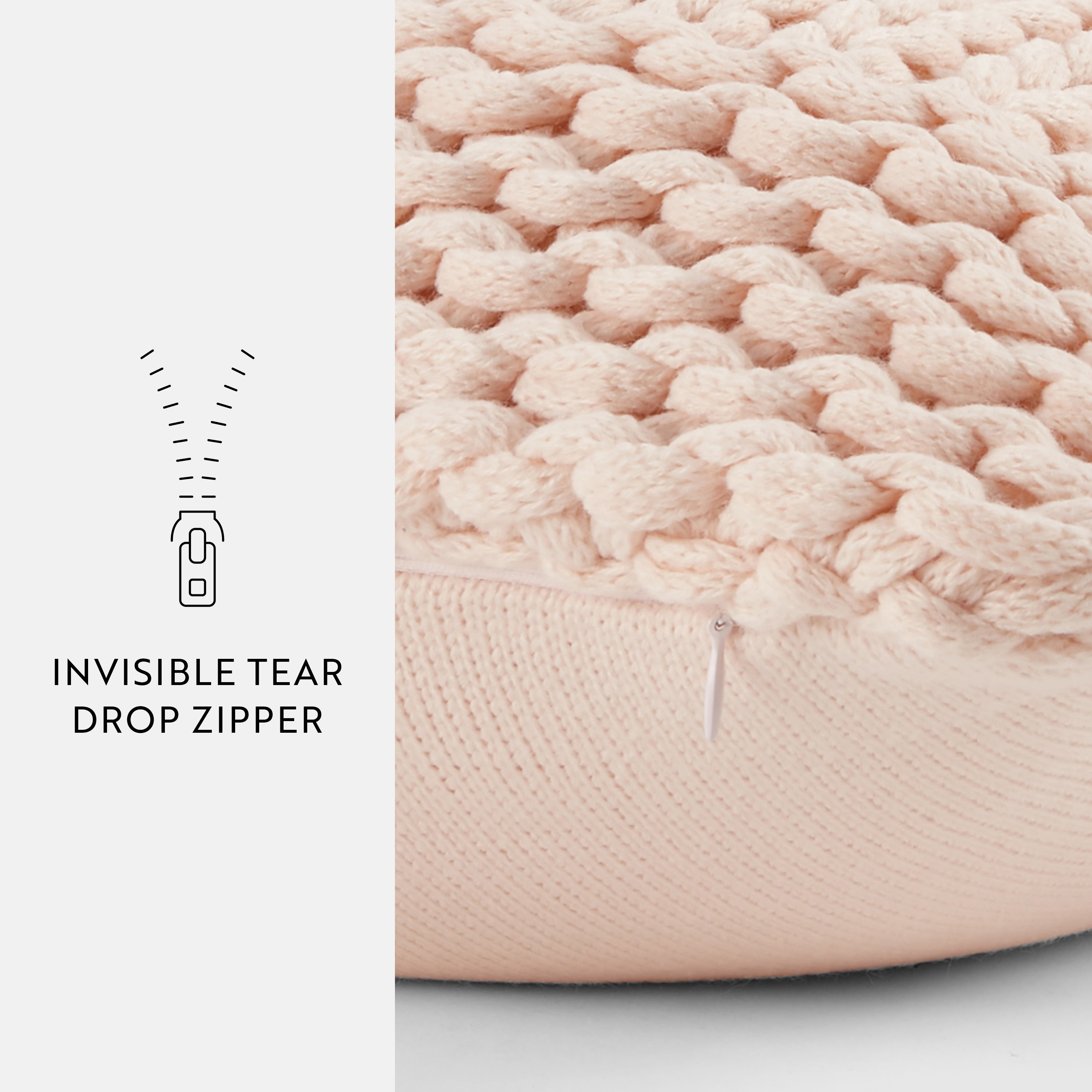 Cozy Chunky Knit Acrylic Decor Throw Pillow Cover