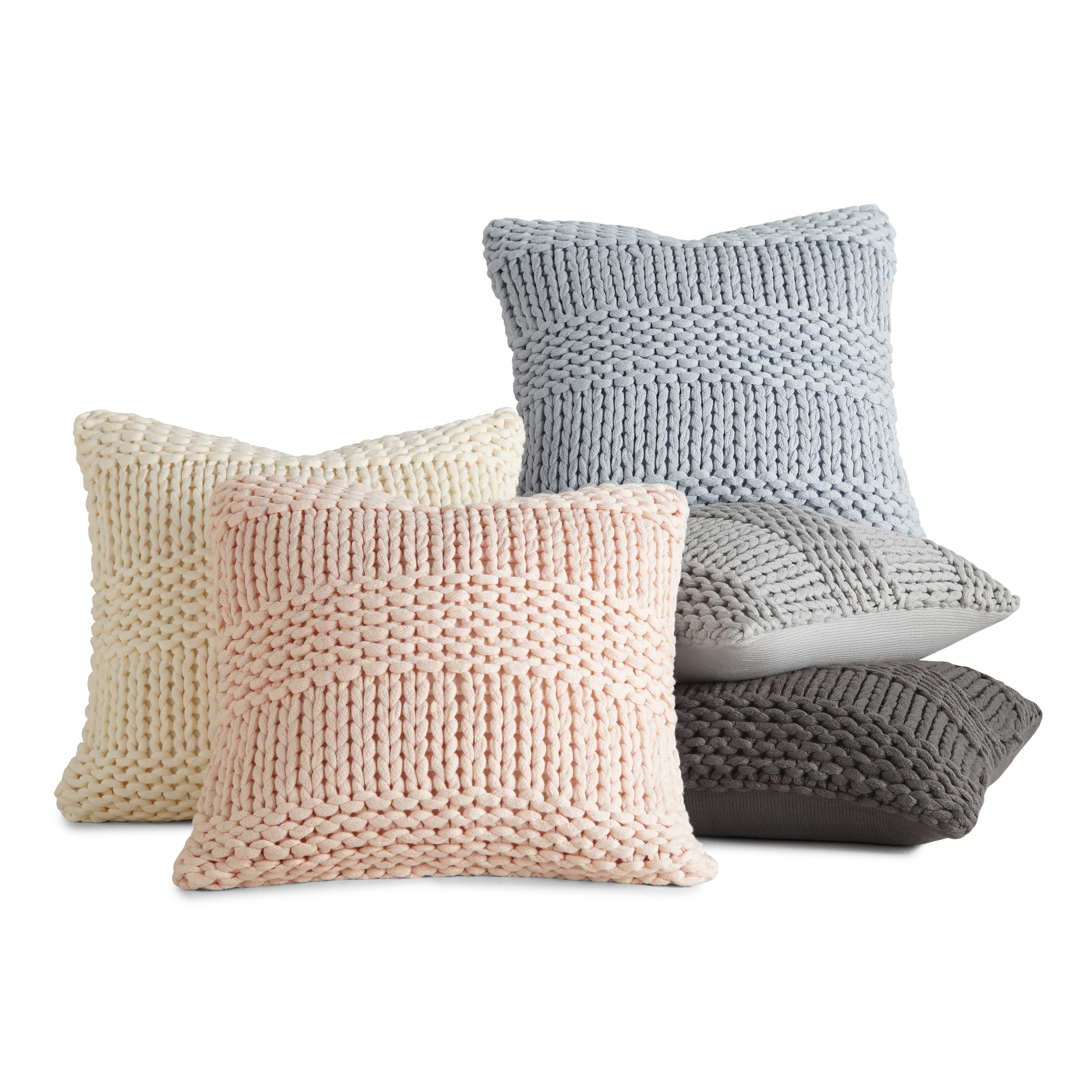 Cozy Chunky Knit Acrylic Decor Throw Pillow Cover