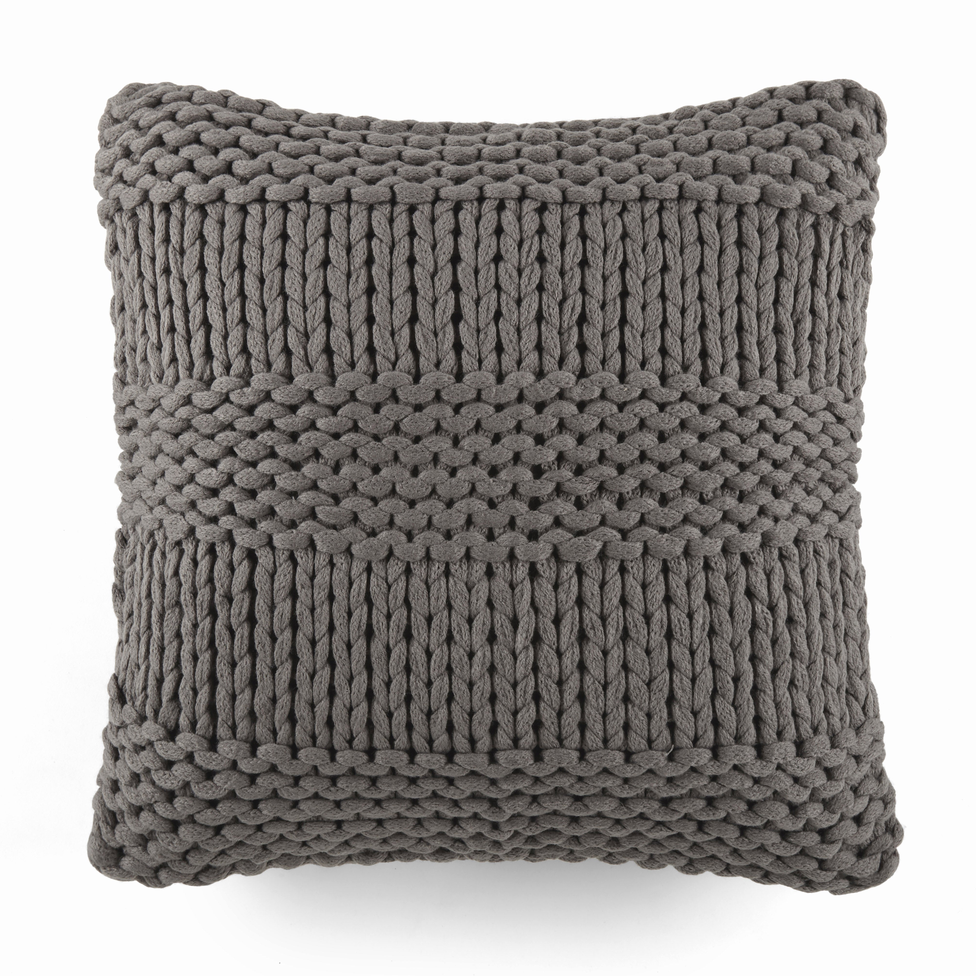Cozy Chunky Knit Acrylic Decor Throw Pillow Cover