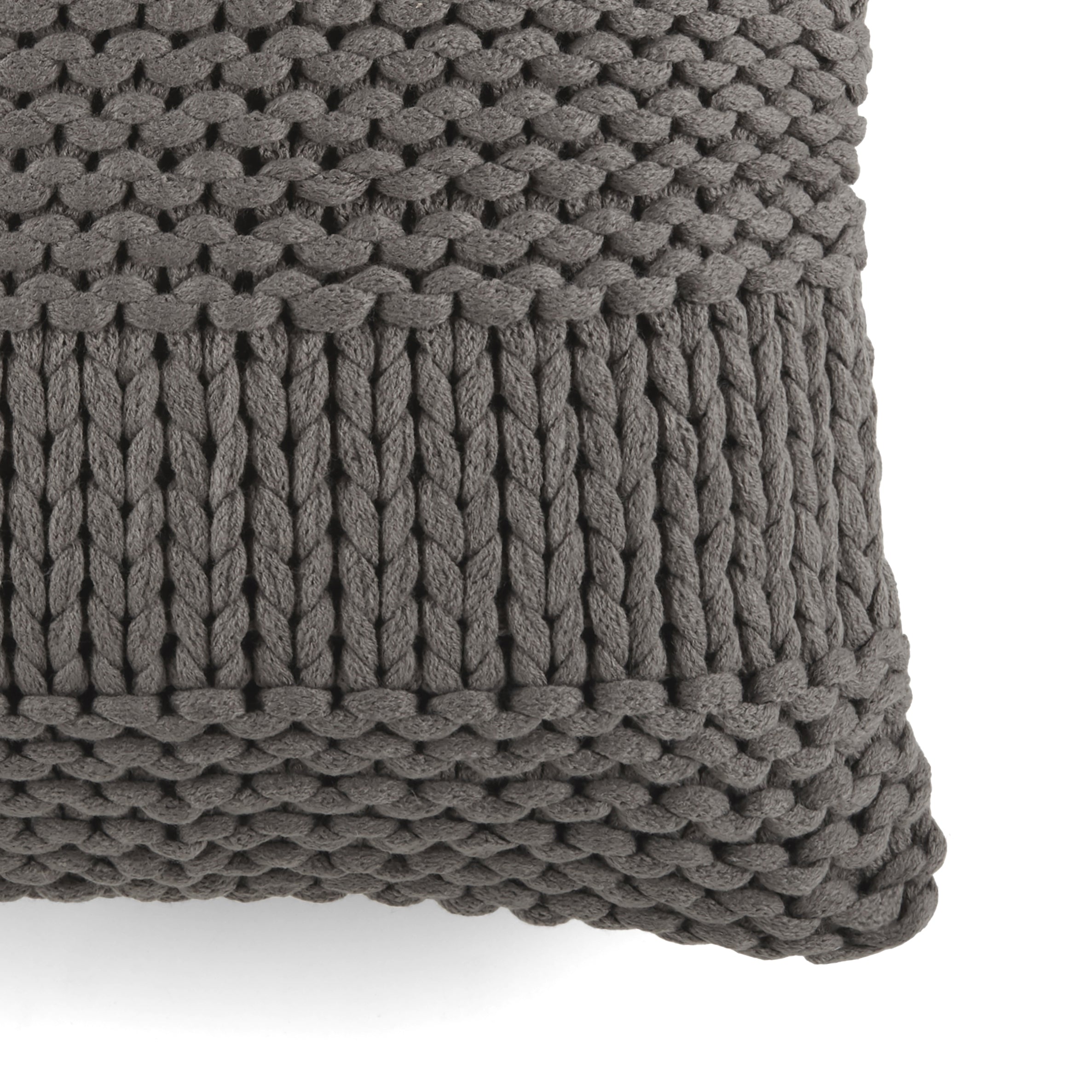 Cozy Chunky Knit Acrylic Decor Throw Pillow Cover