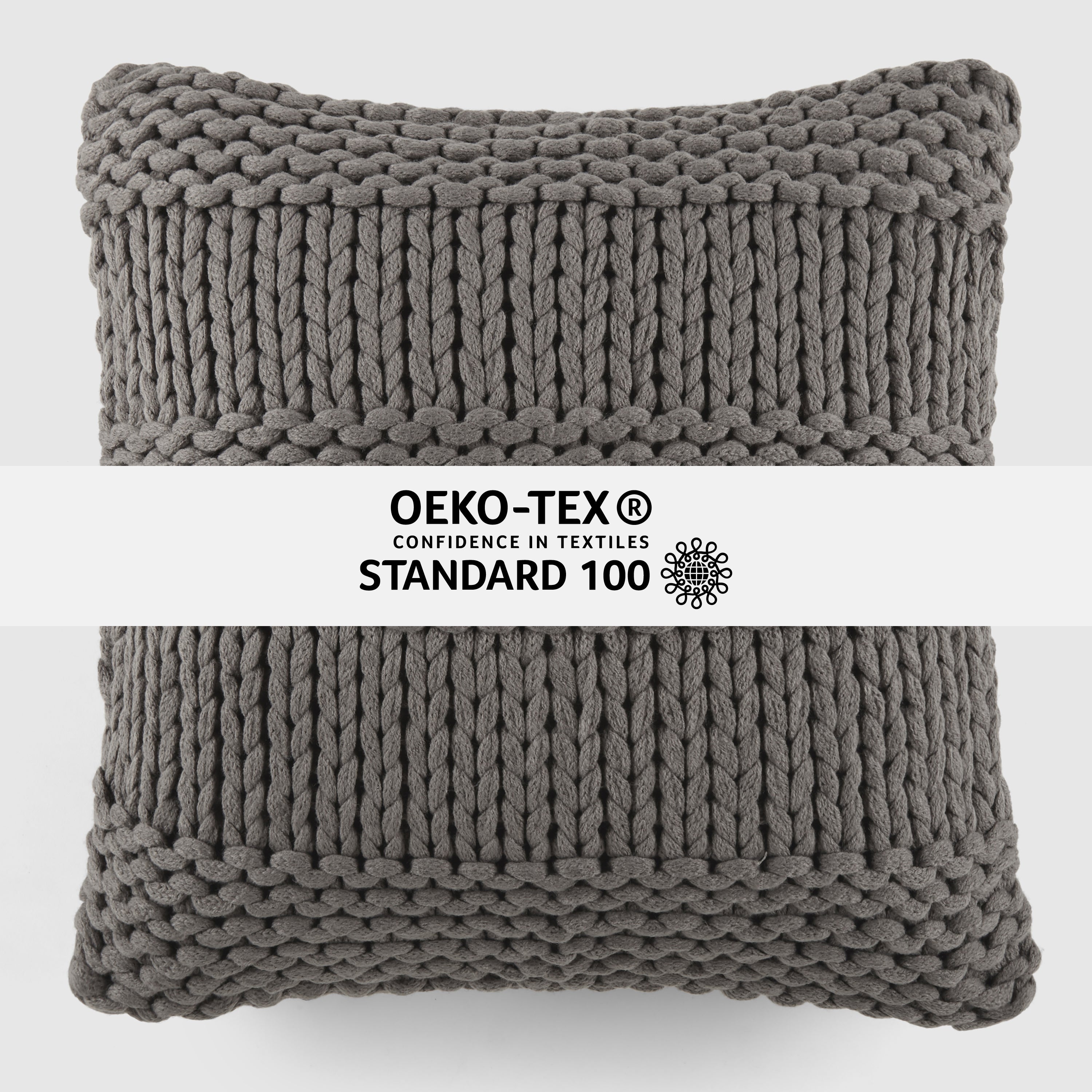 Cozy Chunky Knit Acrylic Decor Throw Pillow Cover