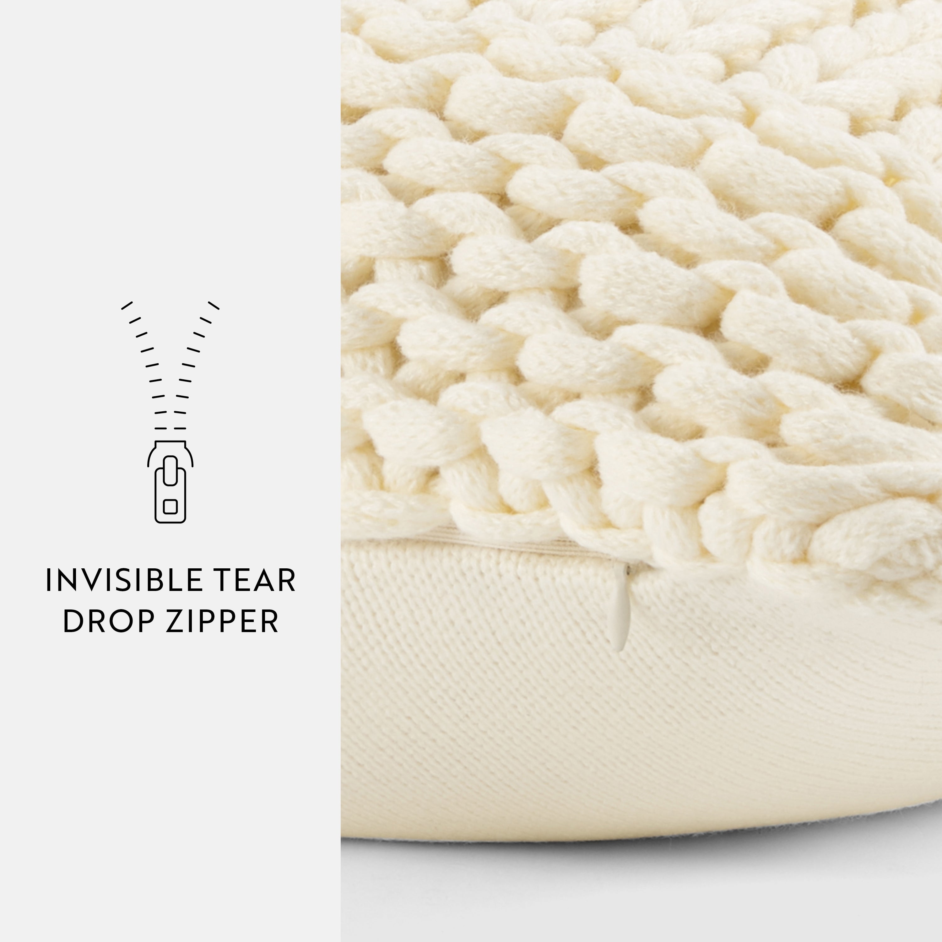 Cozy Chunky Knit Acrylic Decor Throw Pillow Cover