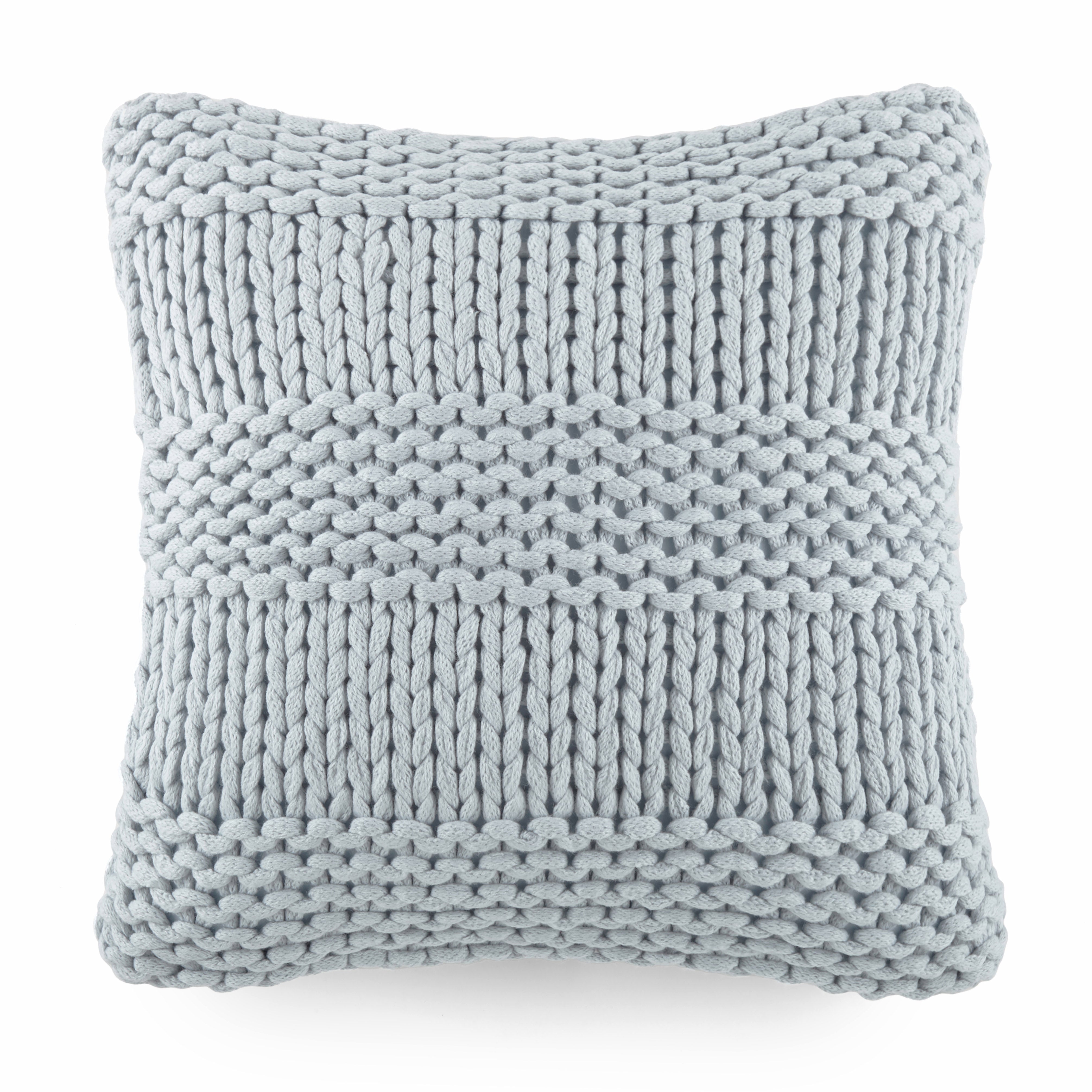 Cozy Chunky Knit Acrylic Decor Throw Pillow Cover