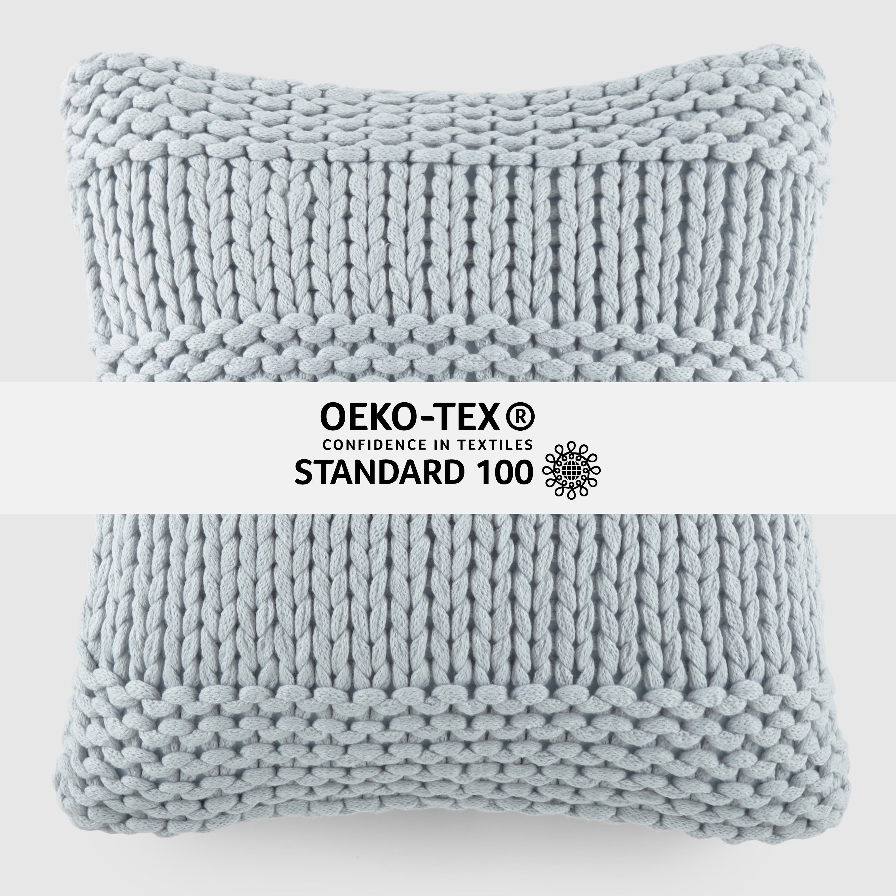 Cozy Chunky Knit Acrylic Decor Throw Pillow Cover