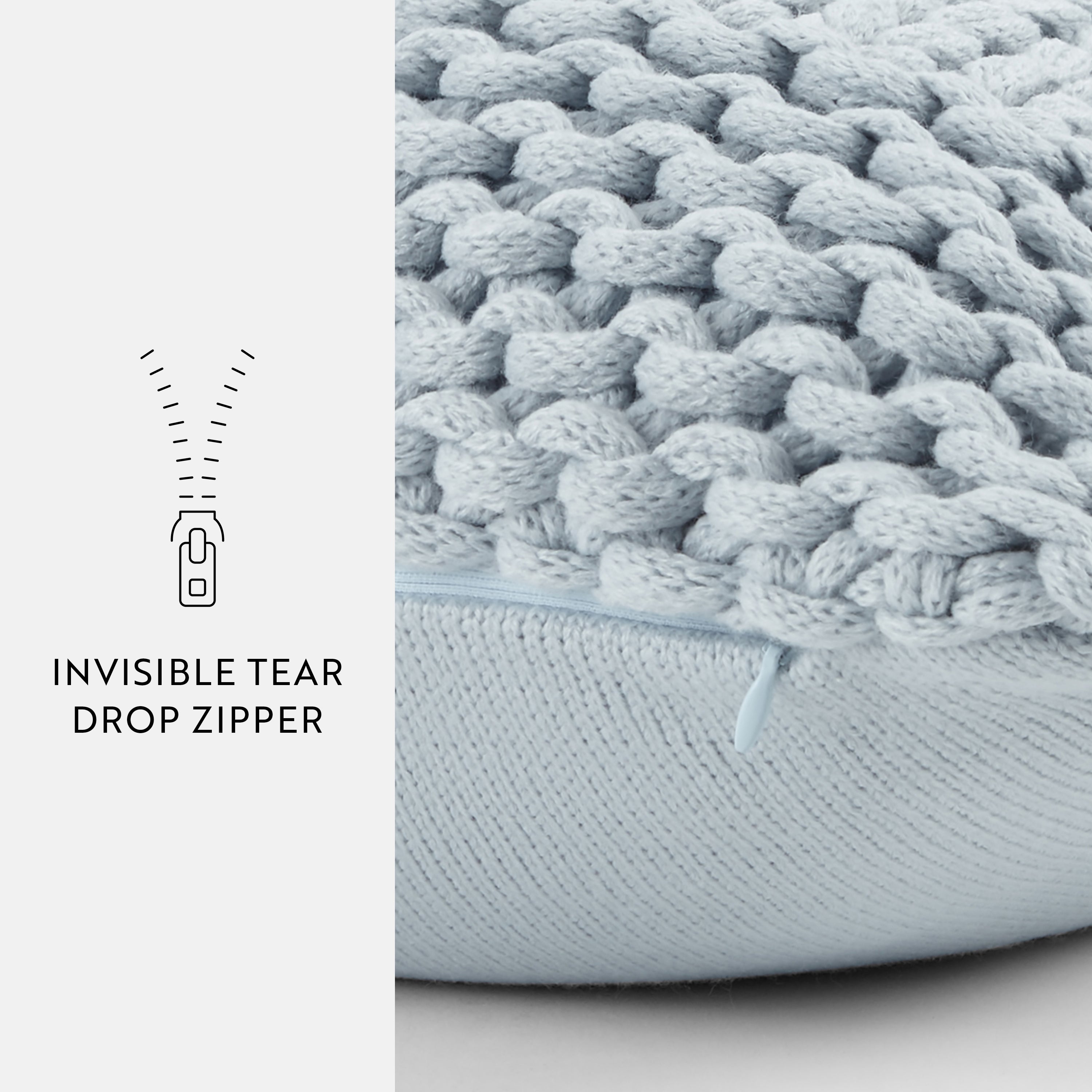 Cozy Chunky Knit Acrylic Decor Throw Pillow Cover