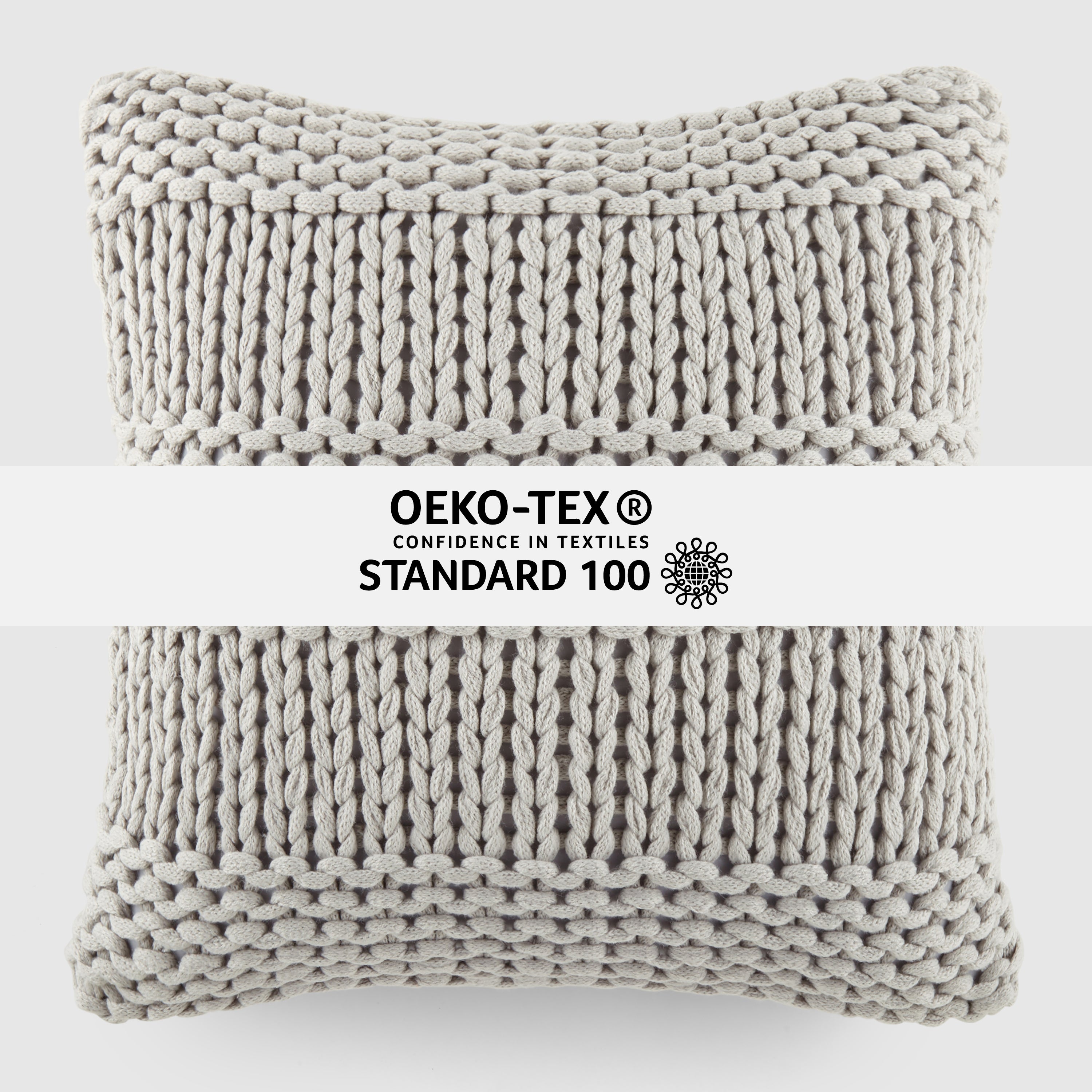Cozy Chunky Knit Acrylic Decor Throw Pillow Cover