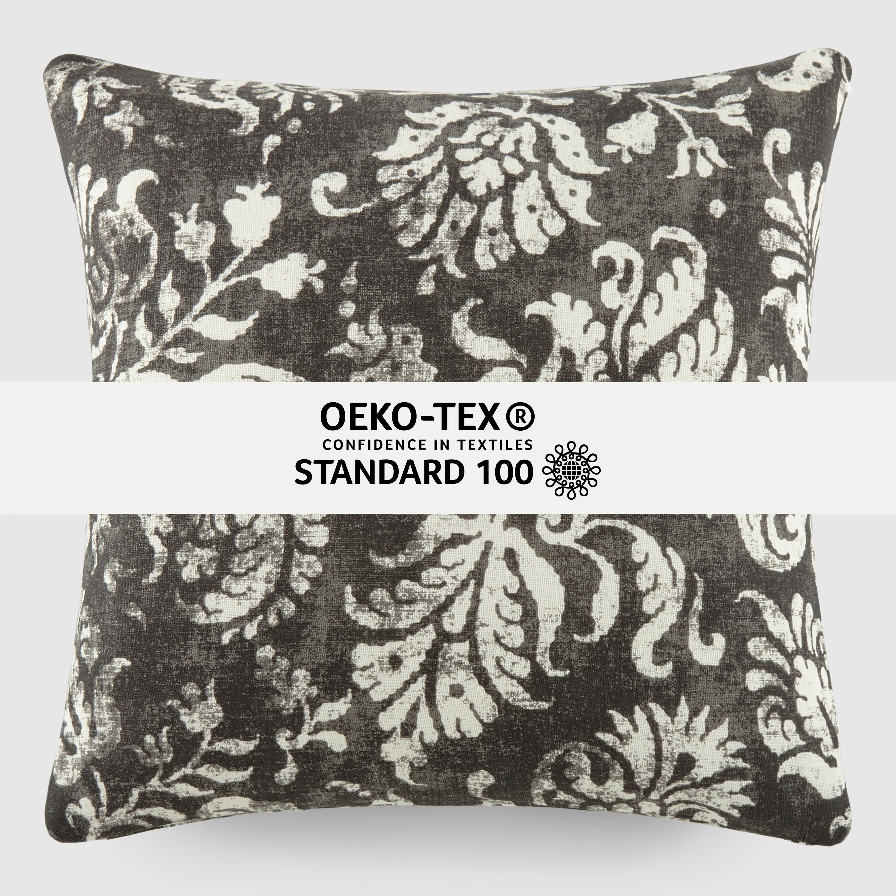 Distressed Floral Elegant Cotton Decor Throw Pillow Cover