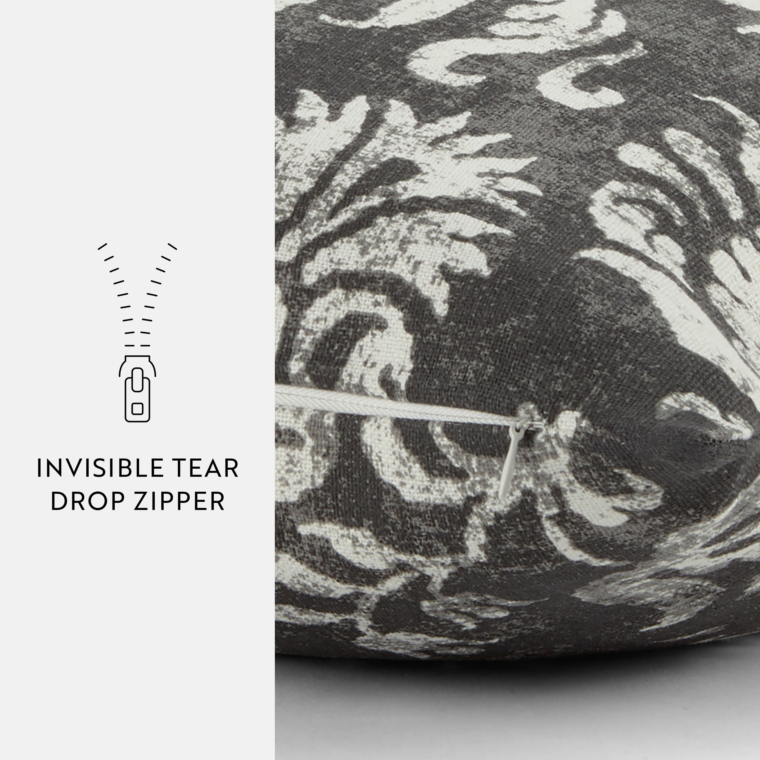 Distressed Floral Elegant Cotton Decor Throw Pillow Cover