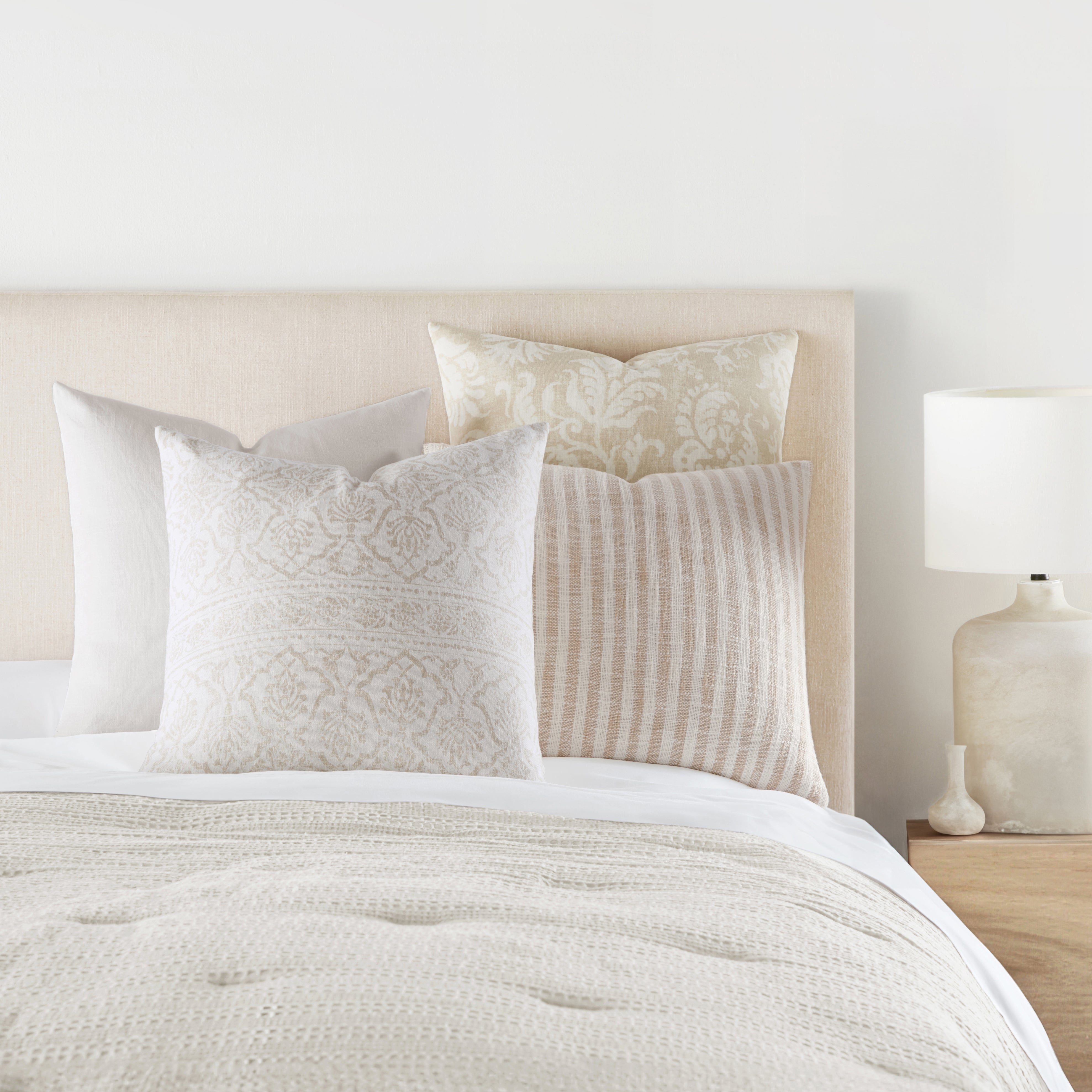 Distressed Floral Elegant Cotton Decor Throw Pillow Cover