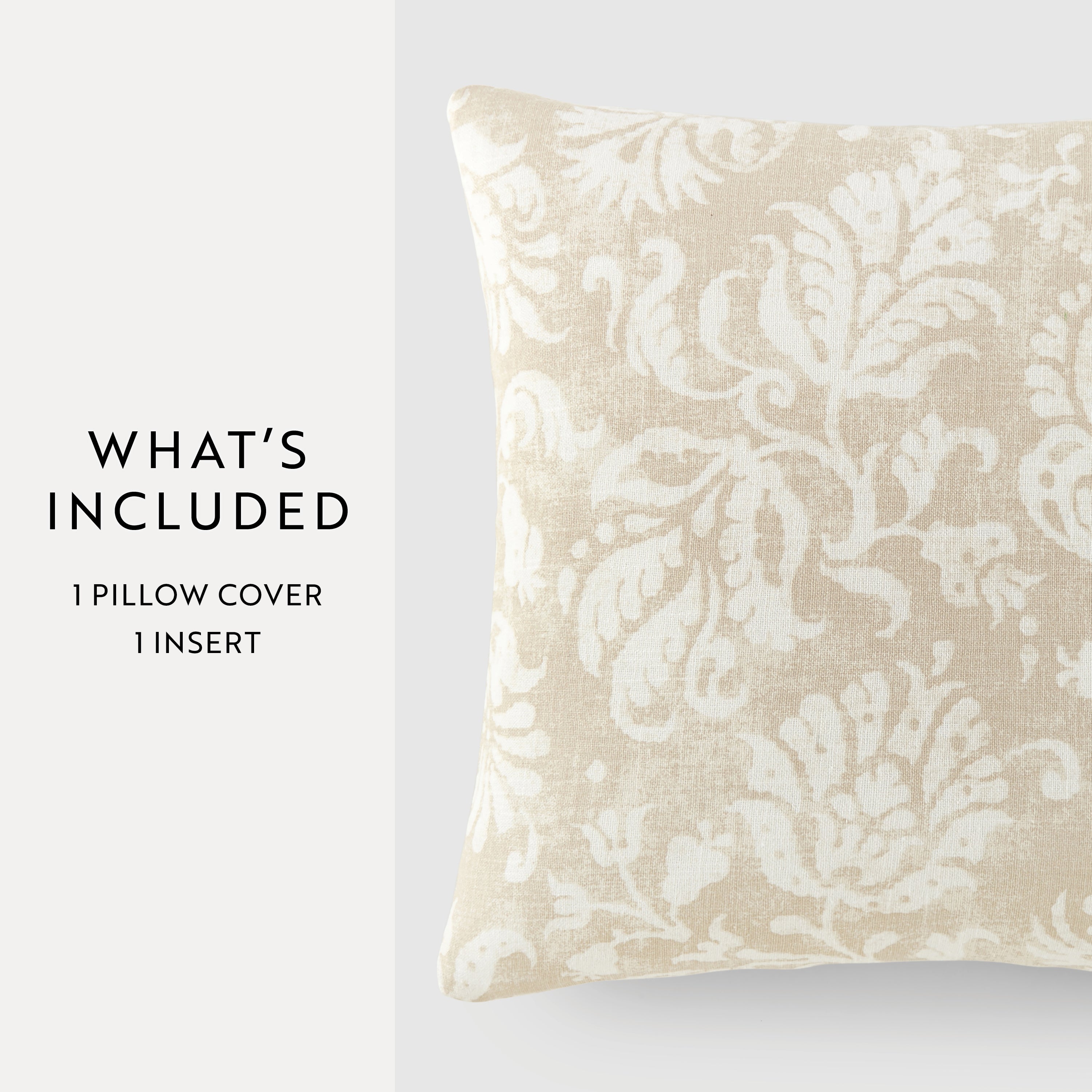 Distressed Floral Elegant Cotton Decor Throw Pillow Cover