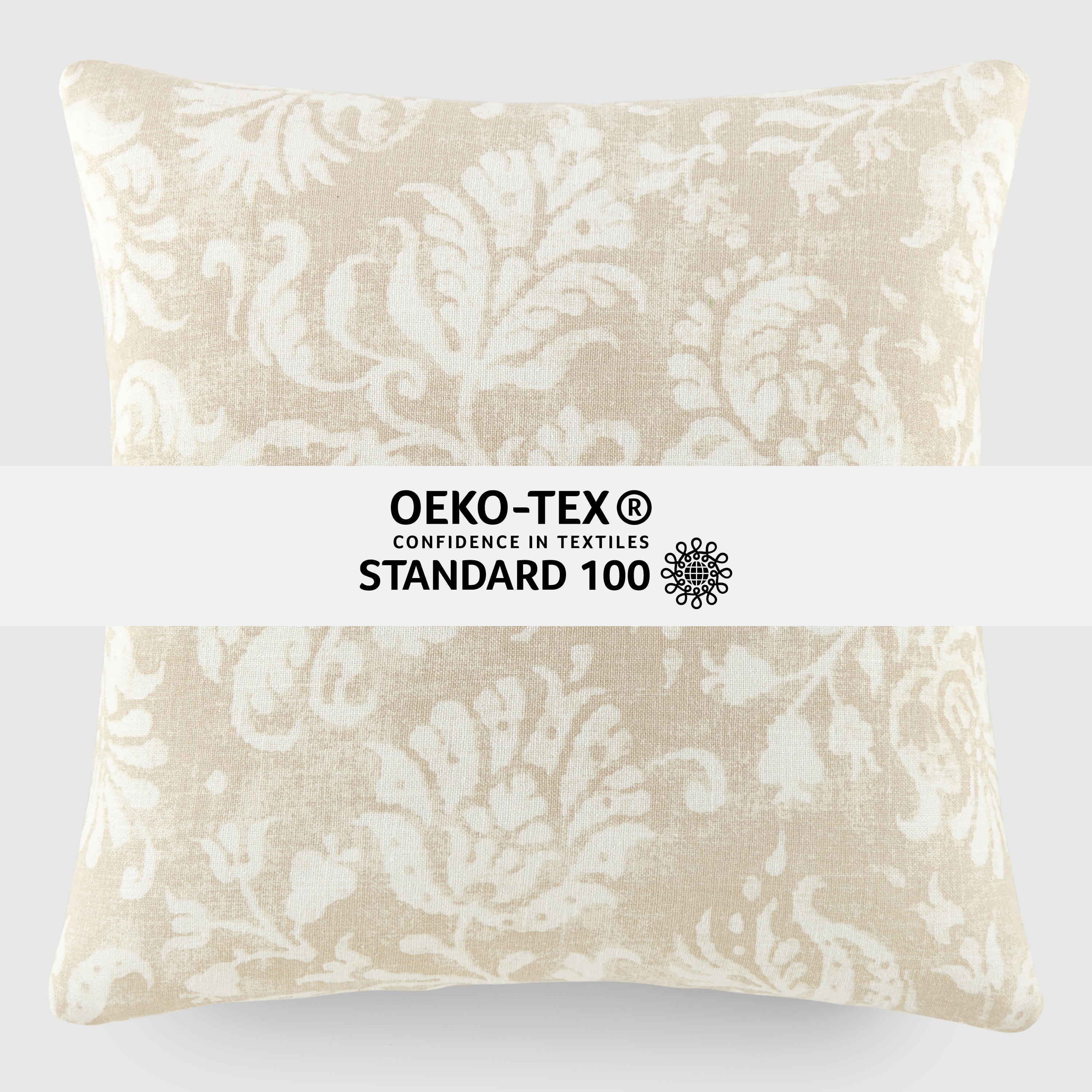 Distressed Floral Elegant Cotton Decor Throw Pillow Cover