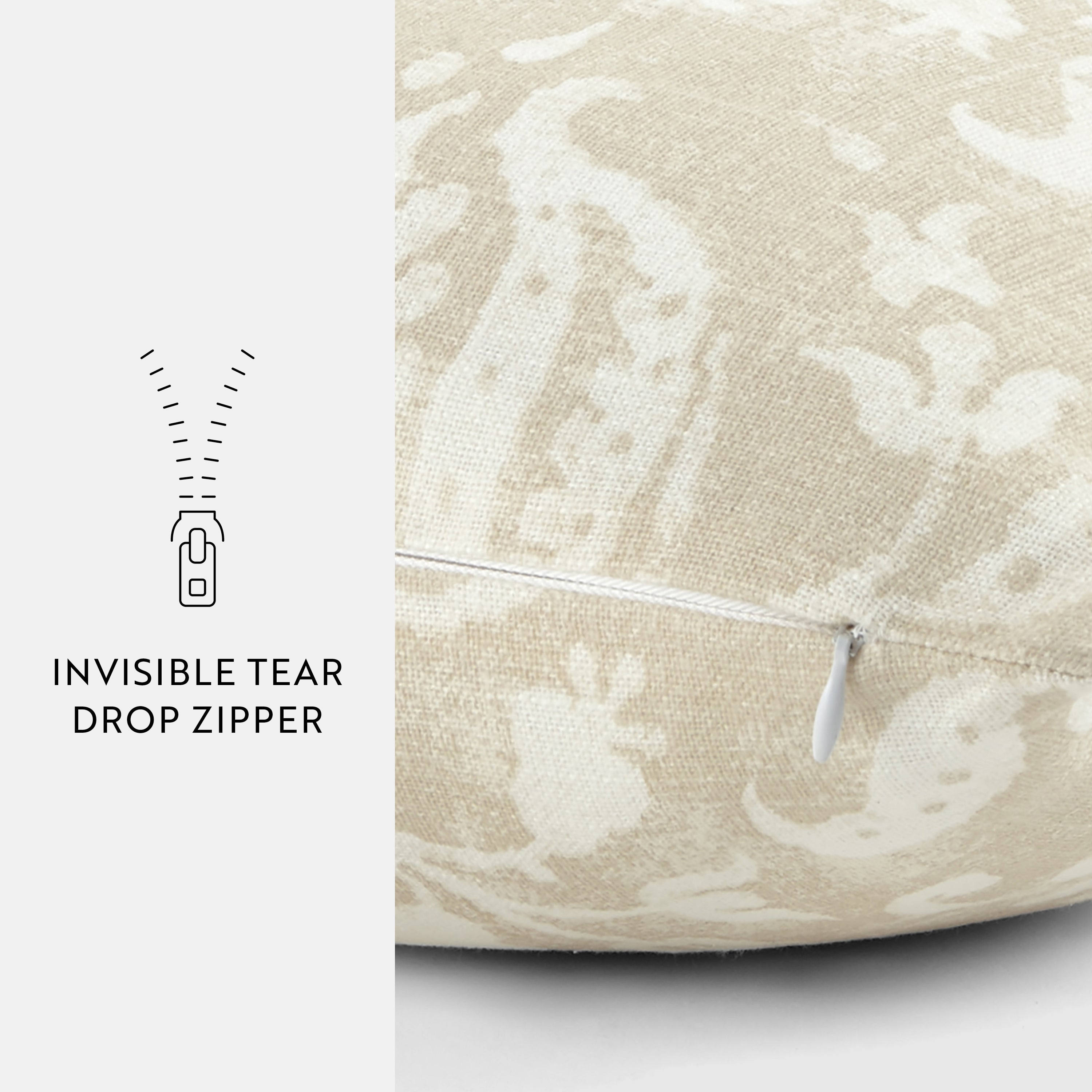 Distressed Floral Elegant Cotton Decor Throw Pillow Cover