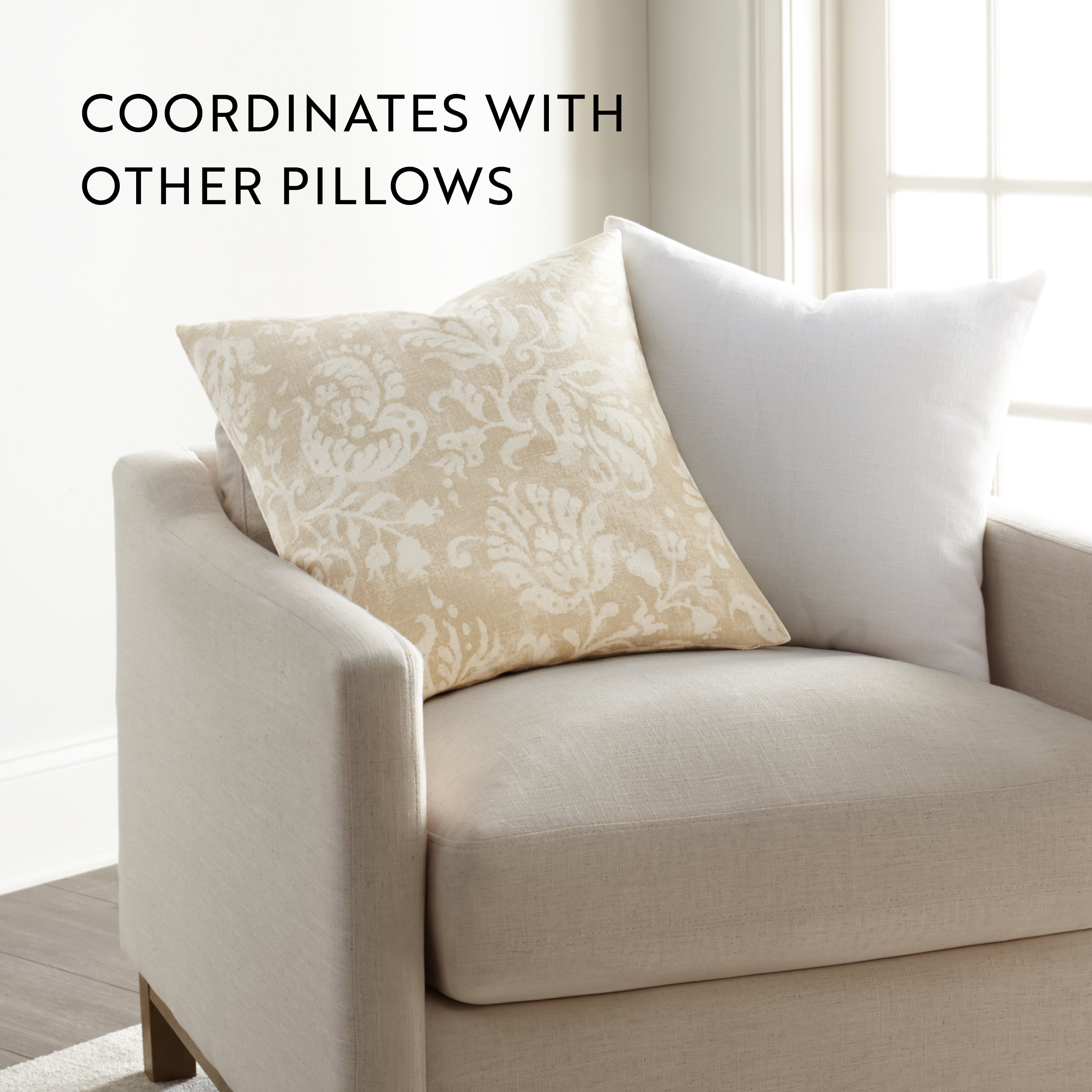 Distressed Floral Elegant Cotton Decor Throw Pillow Cover