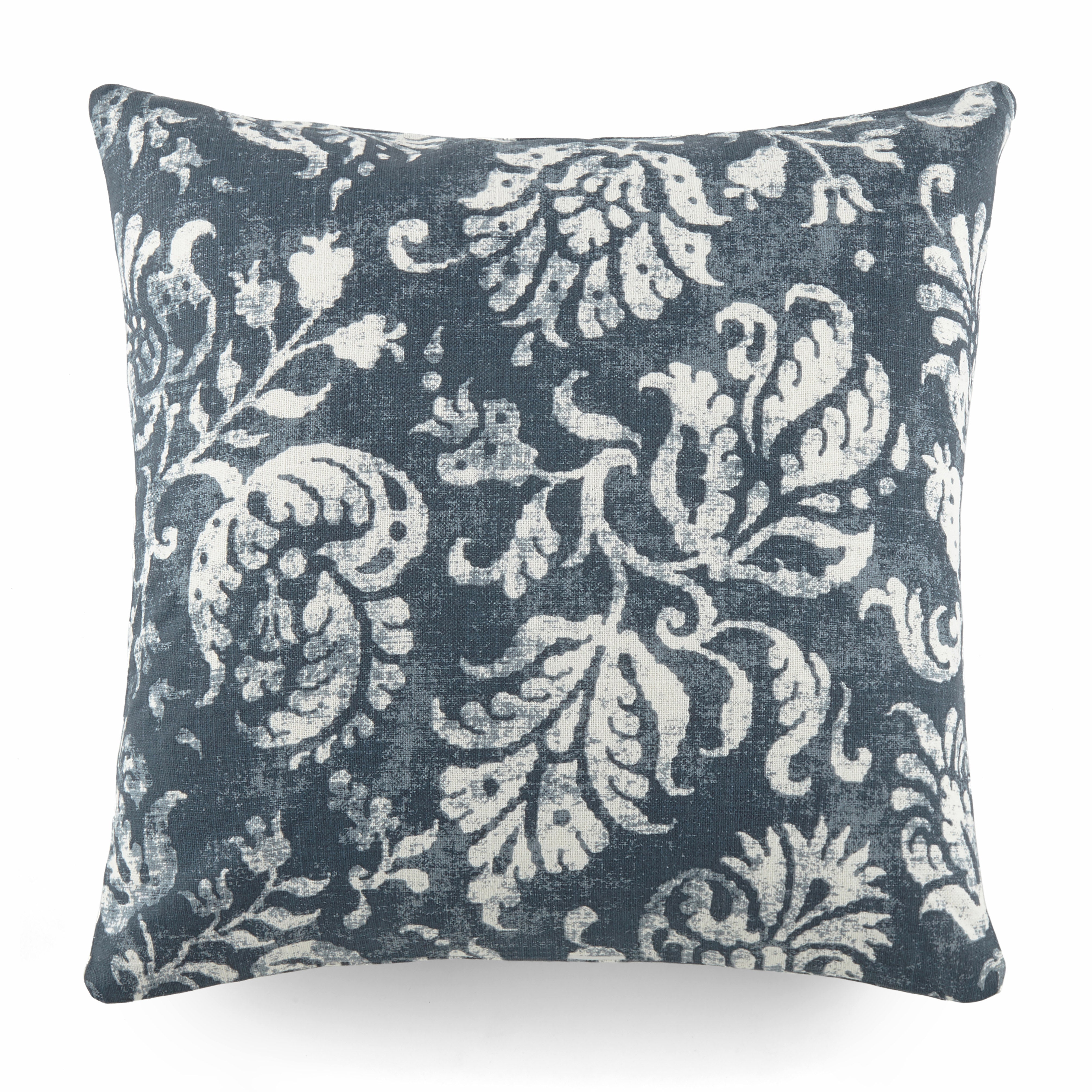 Distressed Floral Elegant Cotton Decor Throw Pillow Cover
