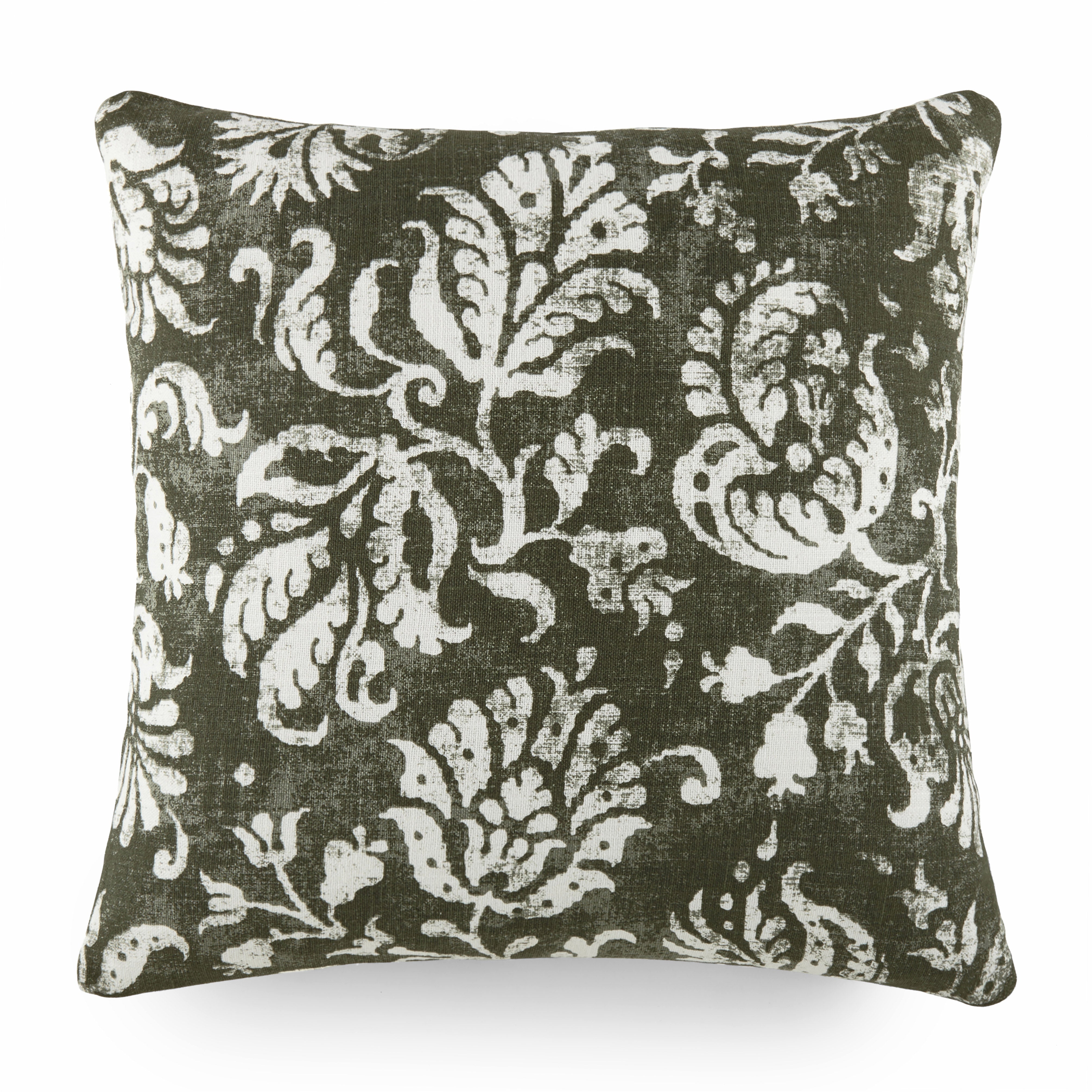 Distressed Floral Elegant Cotton Decor Throw Pillow Cover