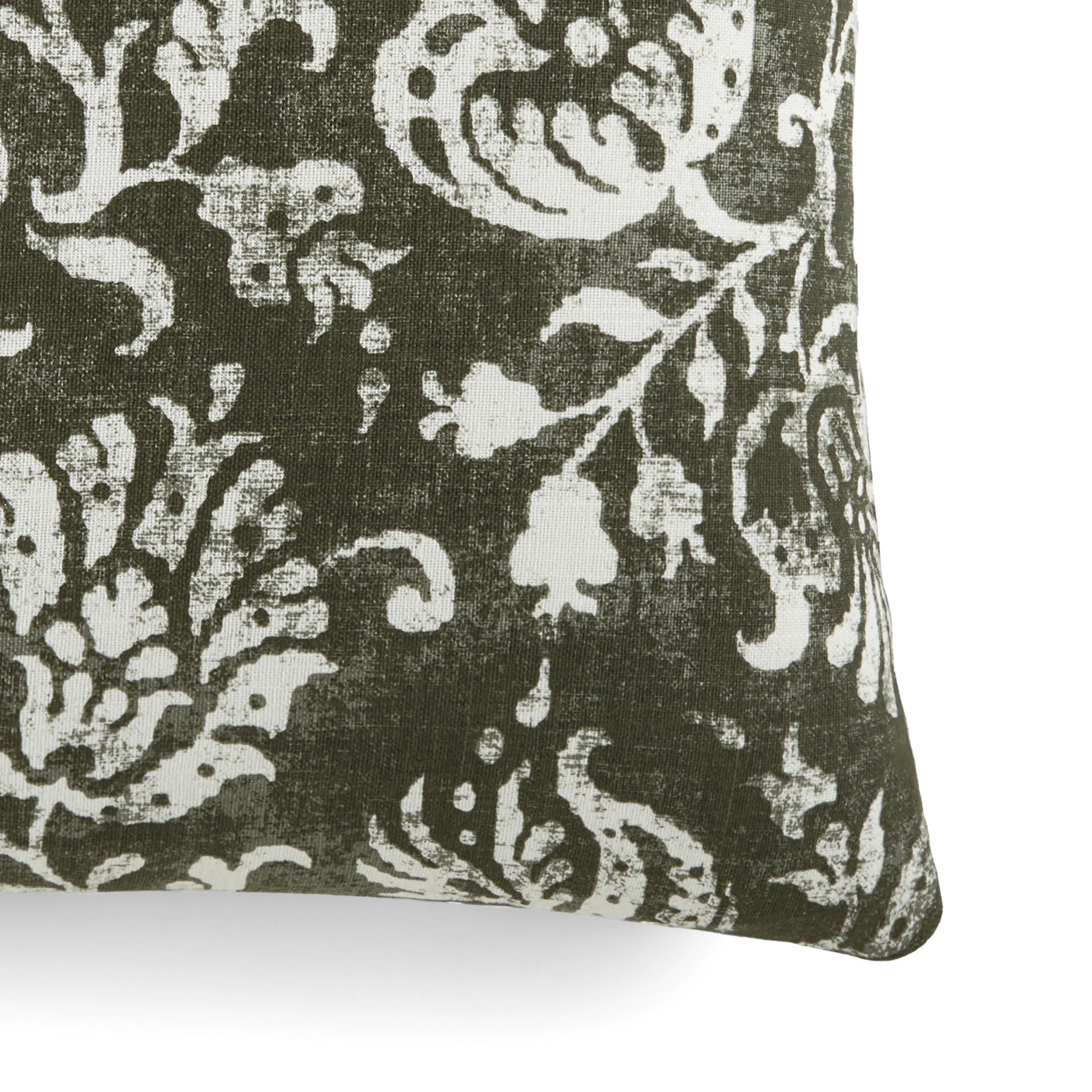 Distressed Floral Elegant Cotton Decor Throw Pillow Cover