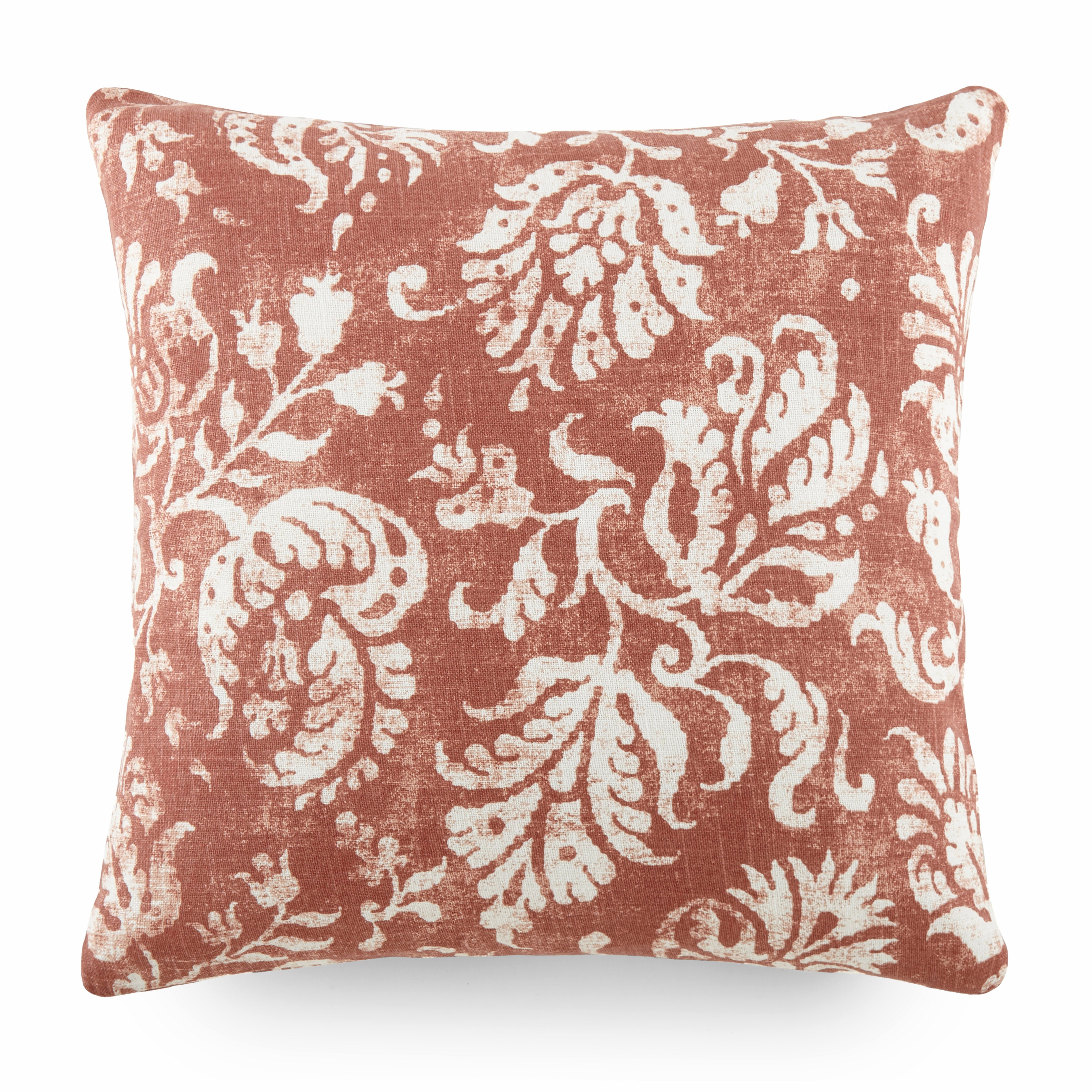 Distressed Floral Elegant Cotton Decor Throw Pillow Cover