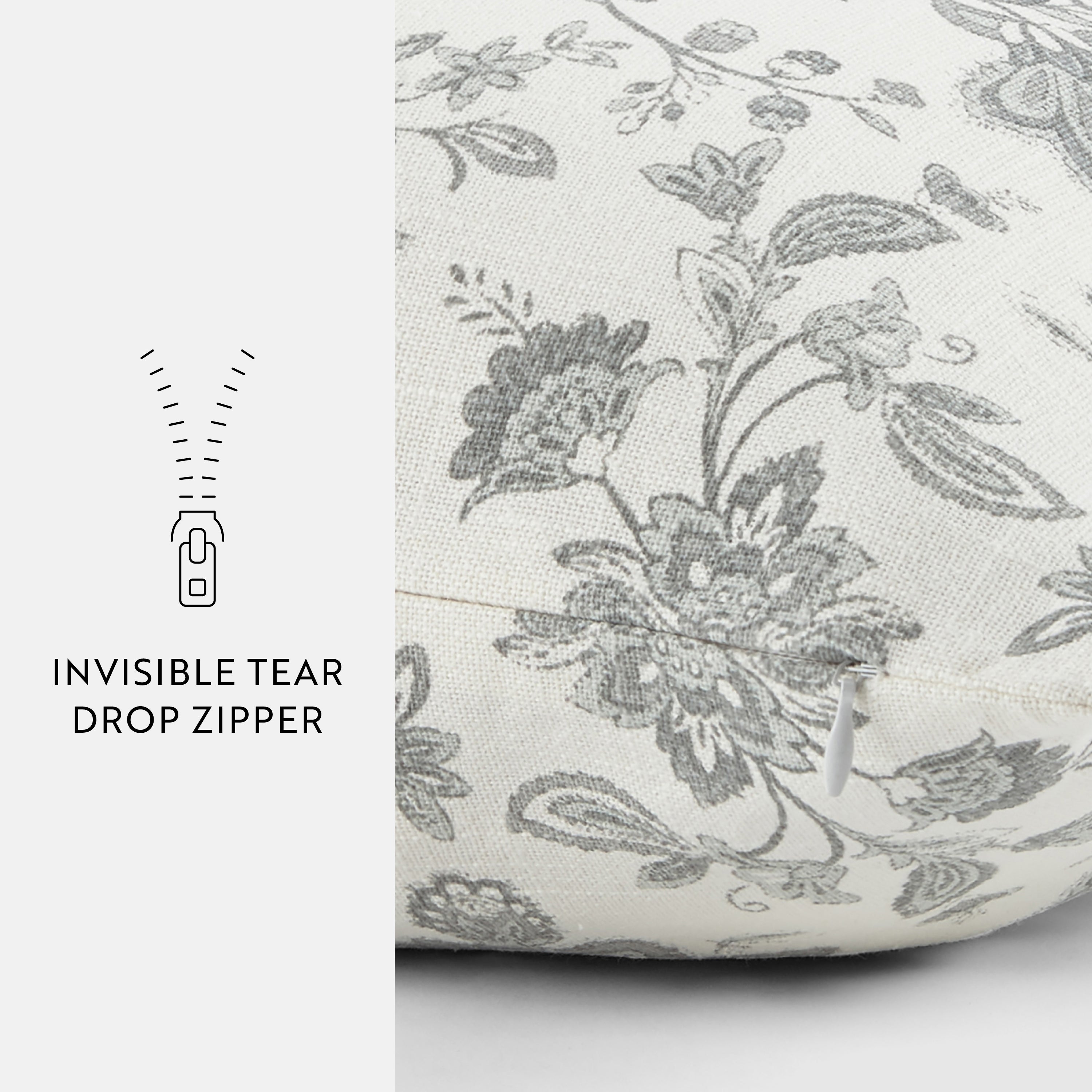 Jacobean Elegant Cotton Decor Throw Pillow Cover