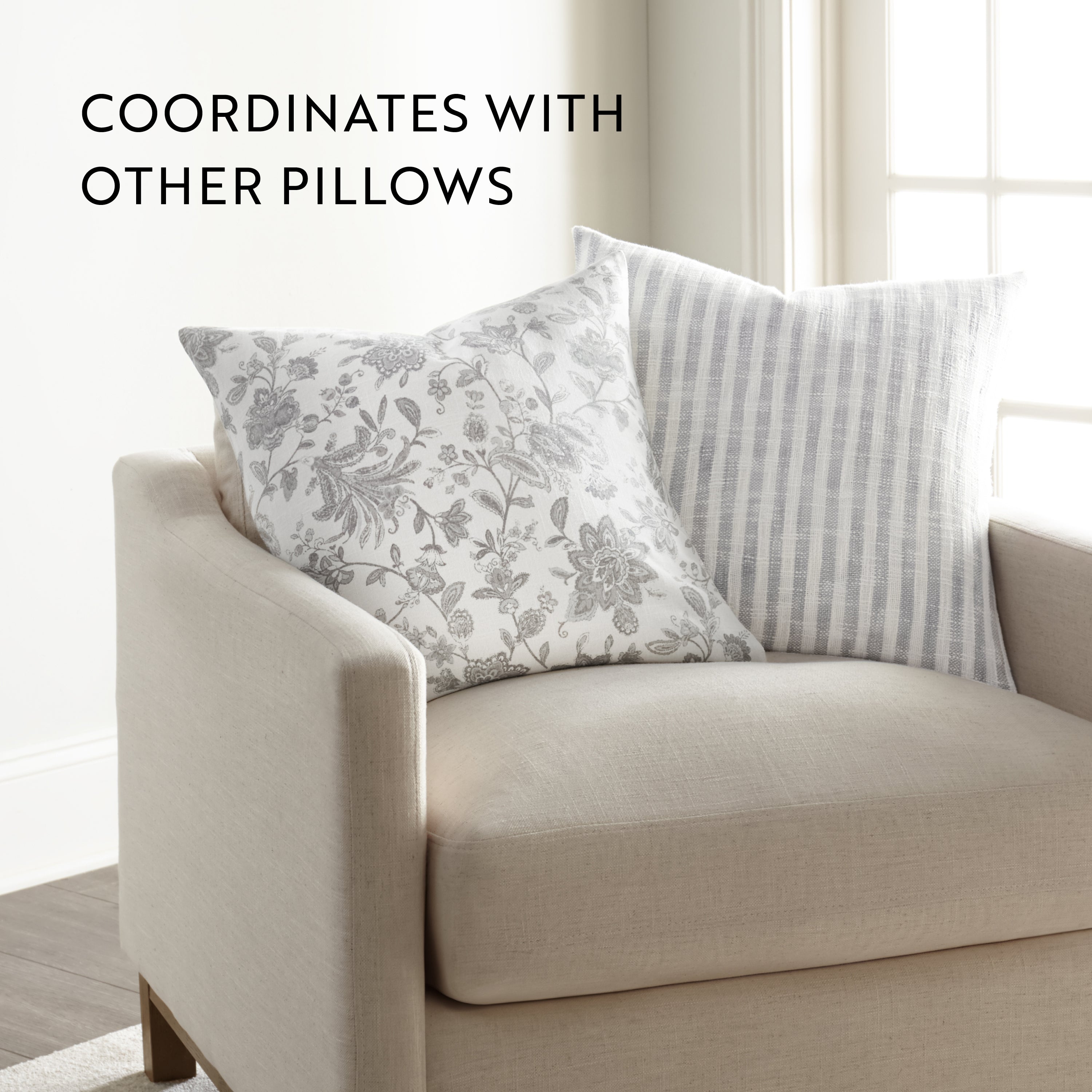 Jacobean Elegant Cotton Decor Throw Pillow Cover