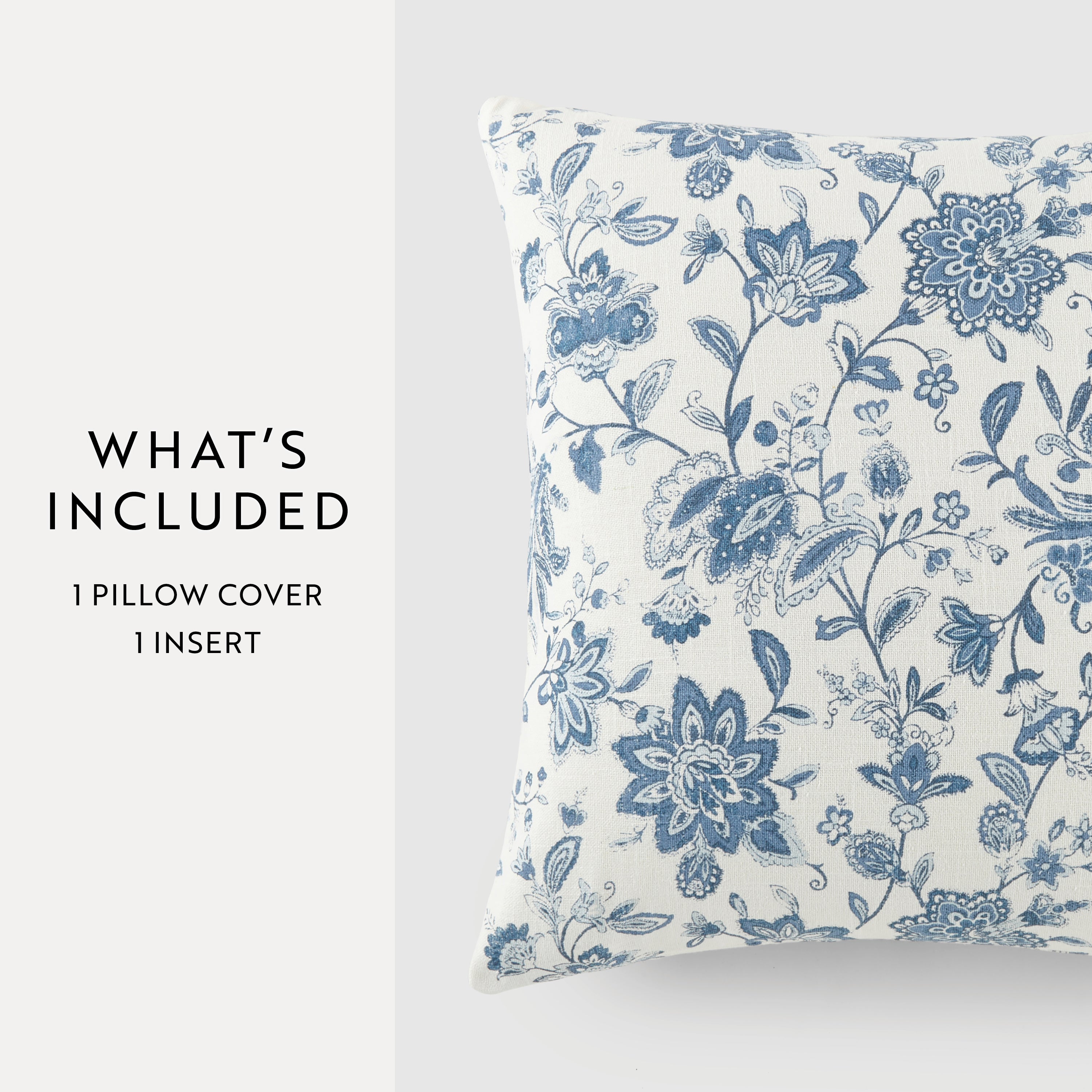 Jacobean Elegant Cotton Decor Throw Pillow Cover