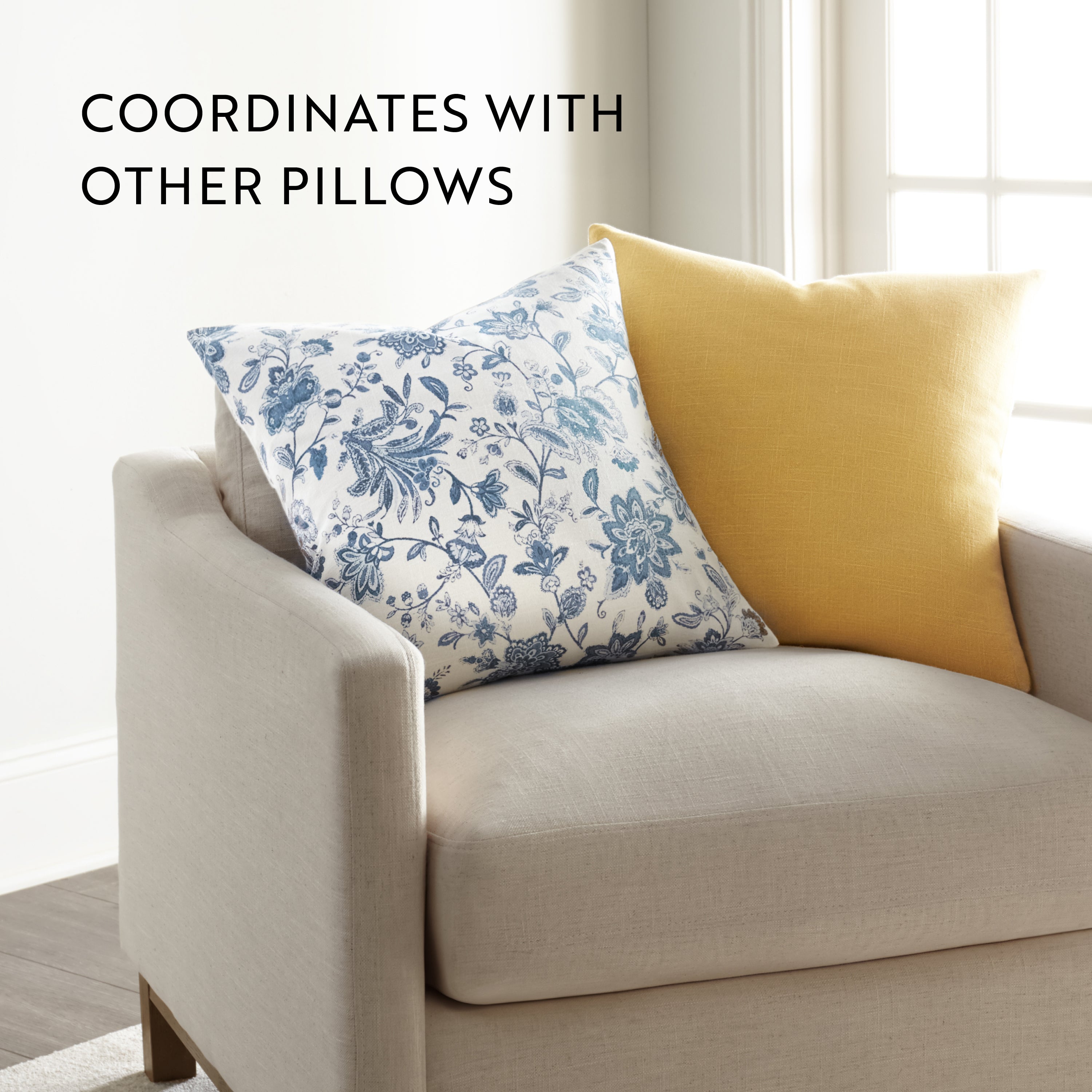 Jacobean Elegant Cotton Decor Throw Pillow Cover