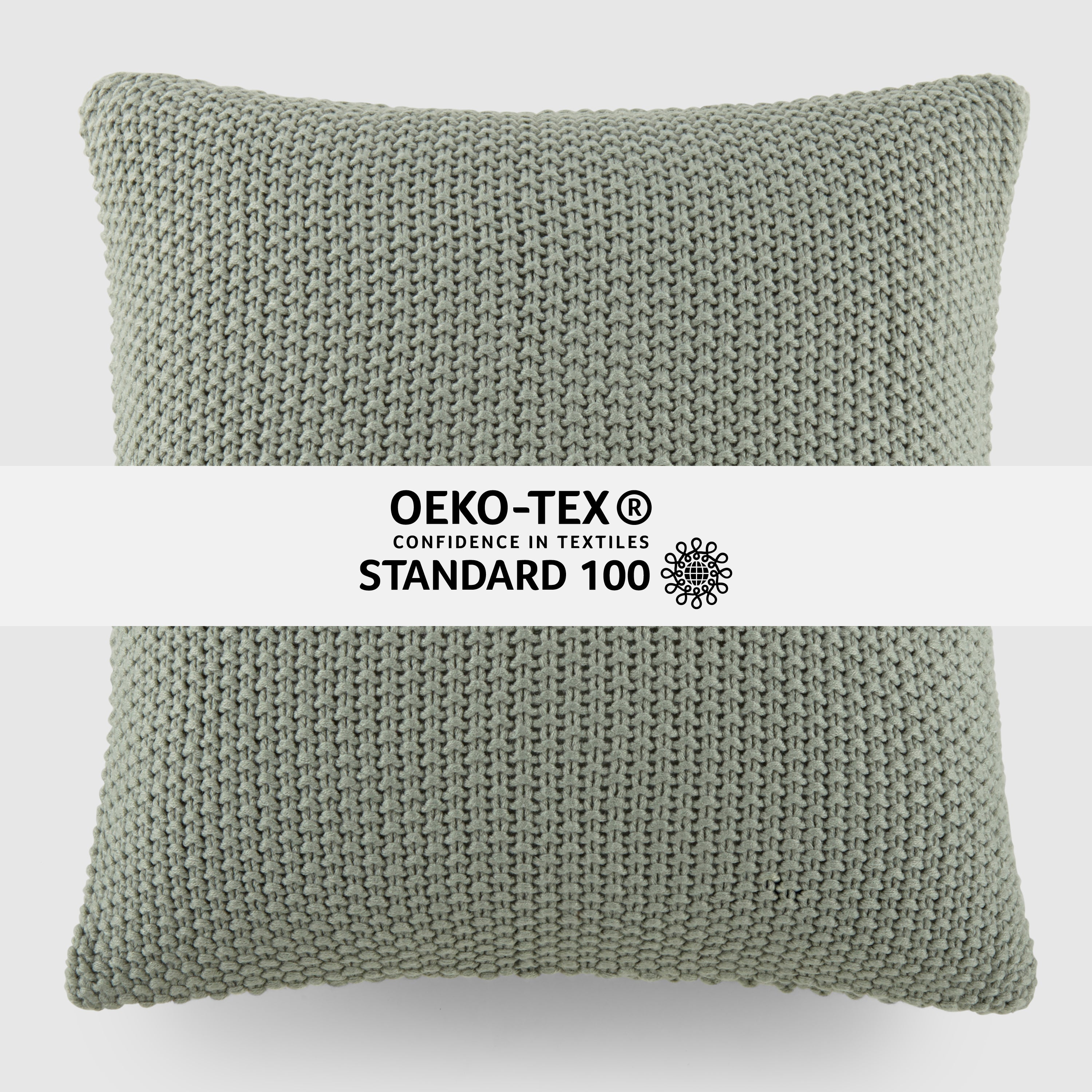 Seed Stitch Knit Acrylic Decor Throw Pillow Cover