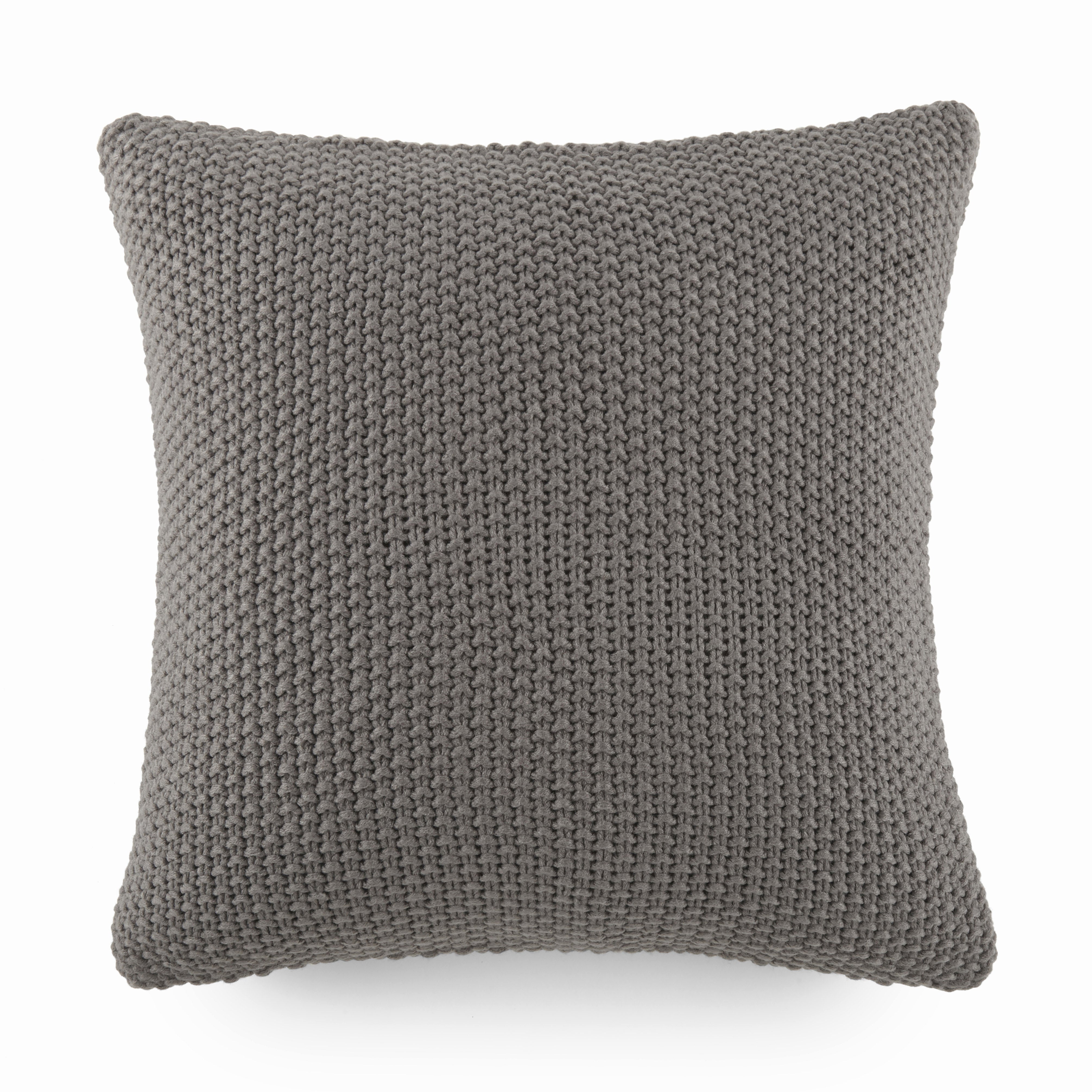 Seed Stitch Knit Acrylic Decor Throw Pillow Cover