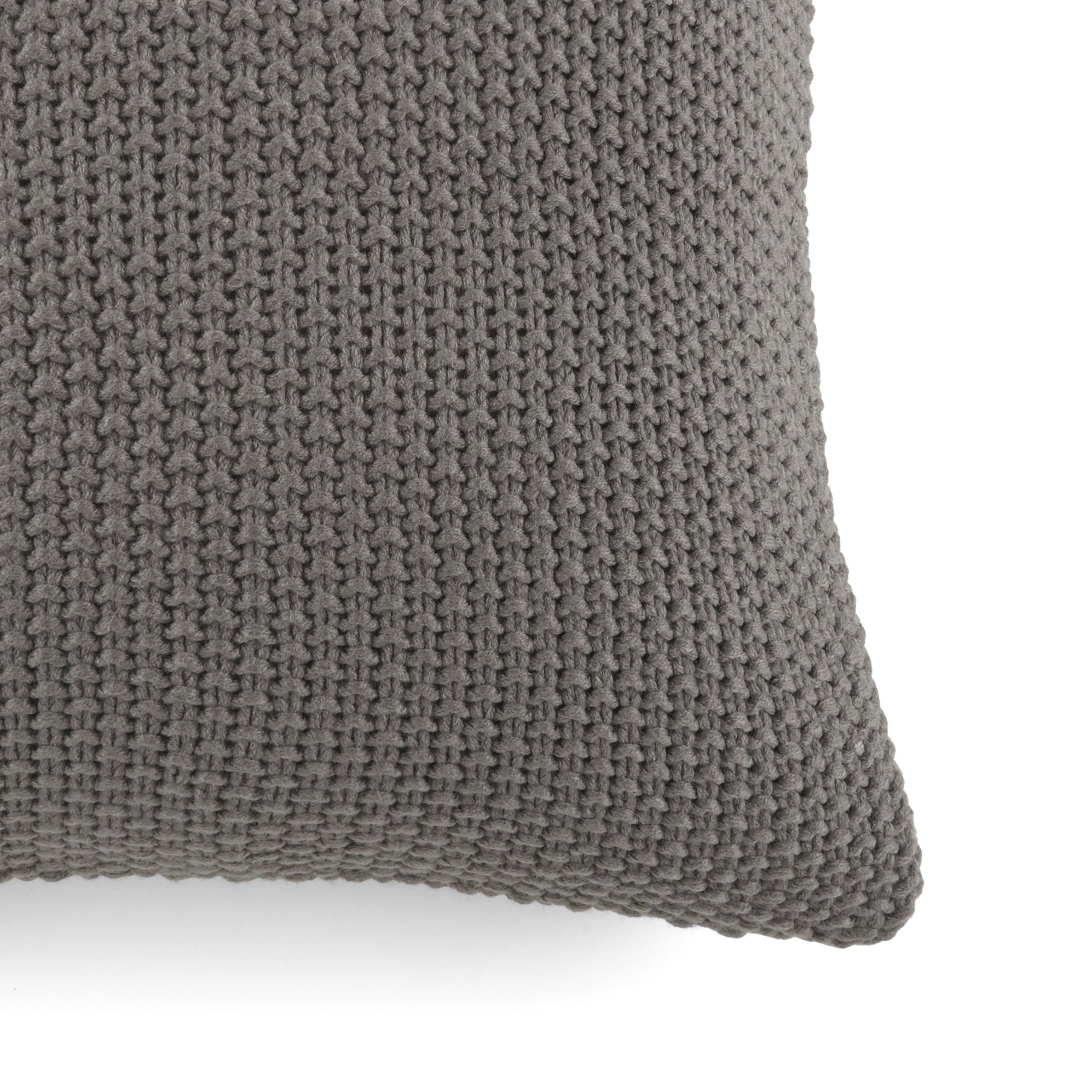 Seed Stitch Knit Acrylic Decor Throw Pillow Cover