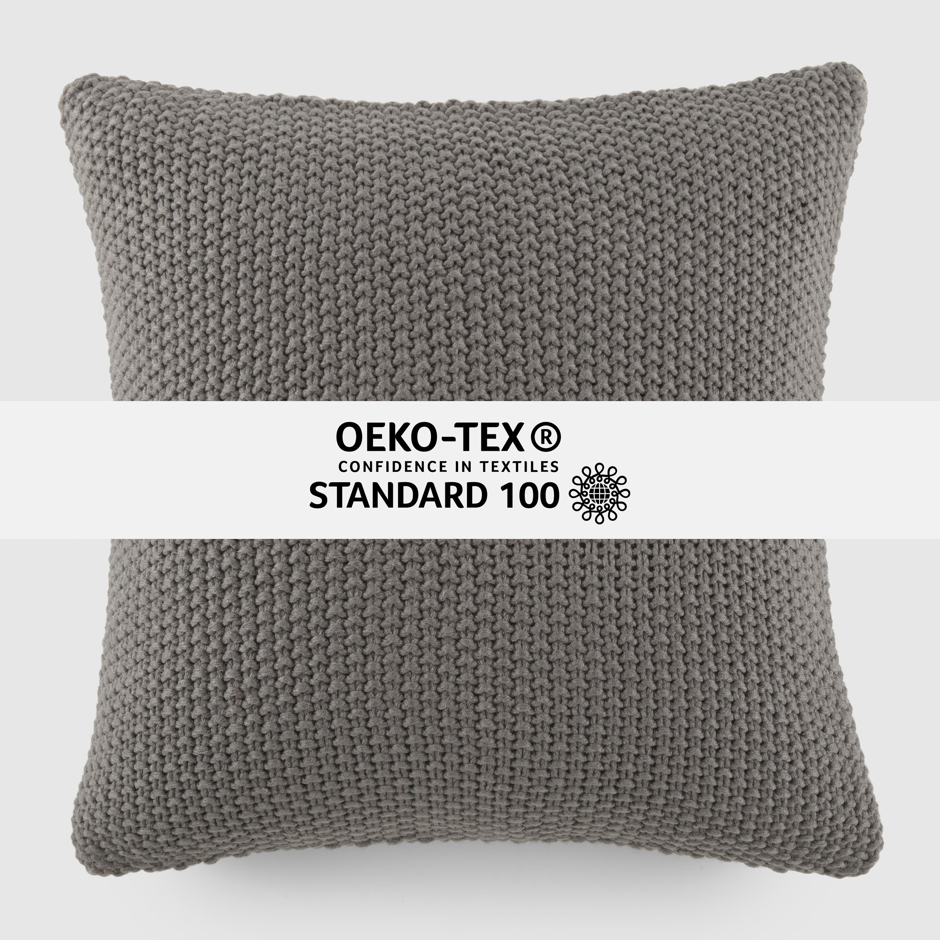 Seed Stitch Knit Acrylic Decor Throw Pillow Cover