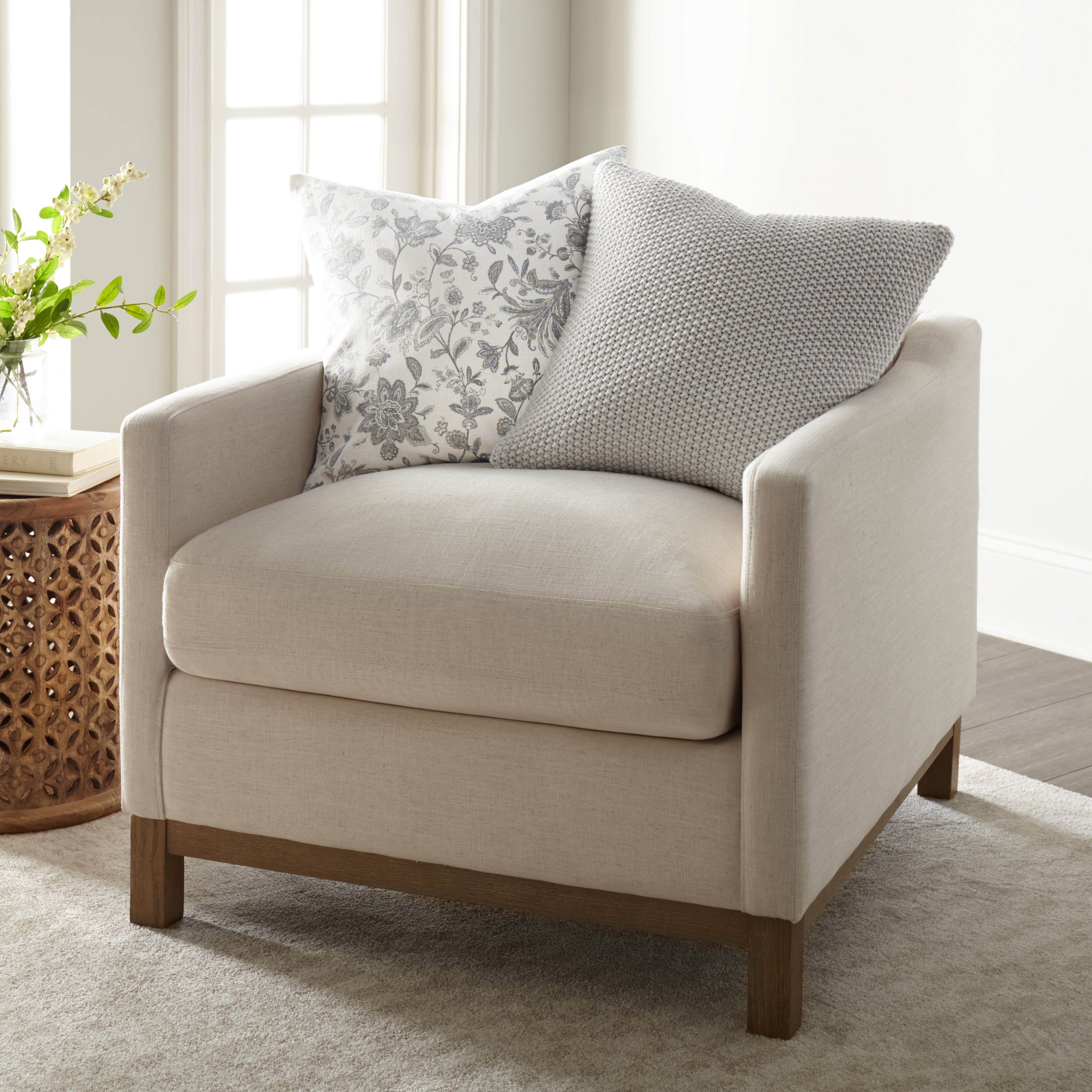 Seed Stitch Knit Acrylic Decor Throw Pillow Cover