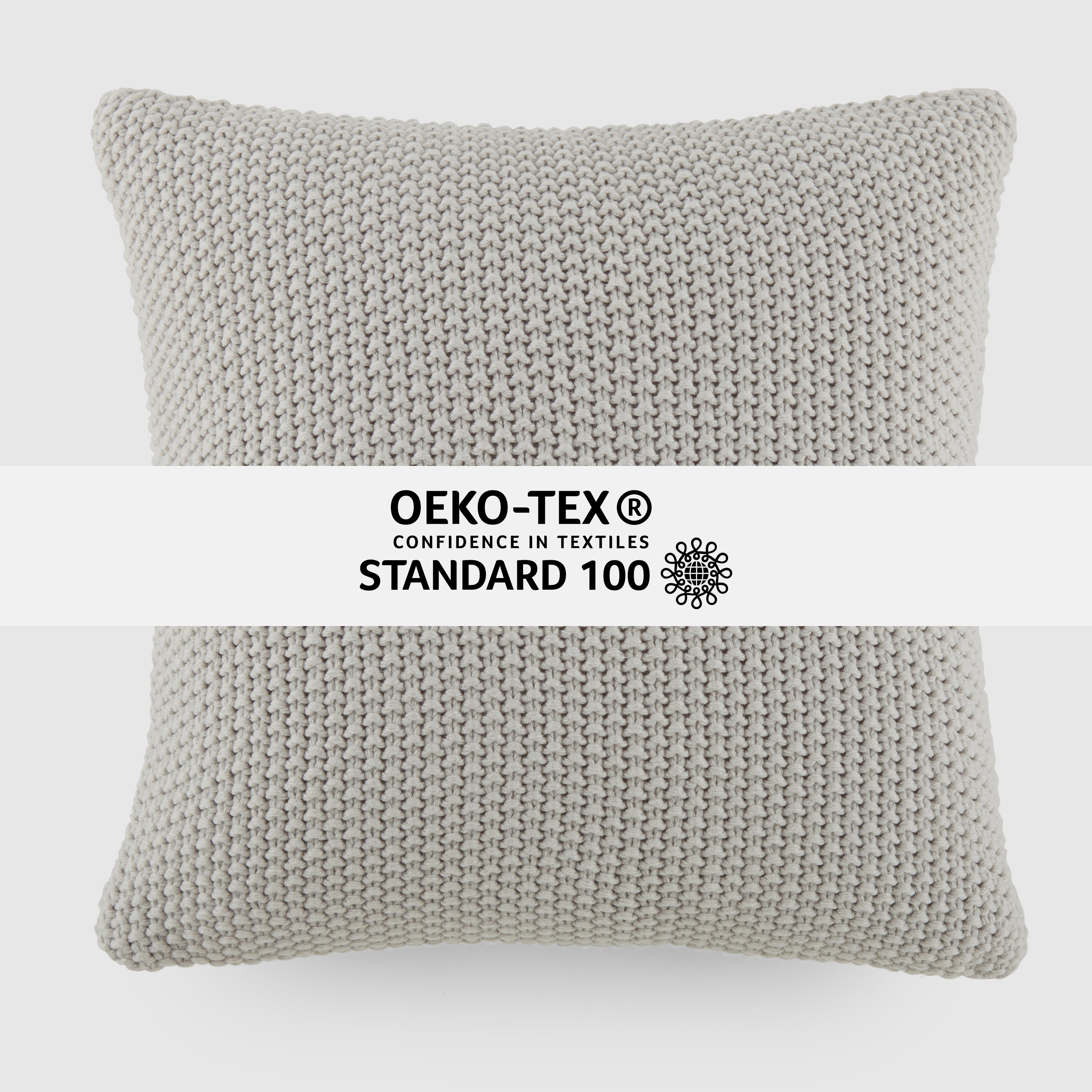 Seed Stitch Knit Acrylic Decor Throw Pillow Cover